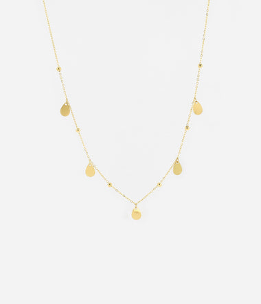Safran – Goldener Stahl – Kurze Halskette – Zag Bijoux