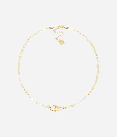 Gancio – Goldener Stahl – Halskette – Zag Bijoux