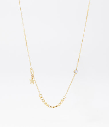 Juliaca – Goldener Stahl – Halskette – Zag Bijoux