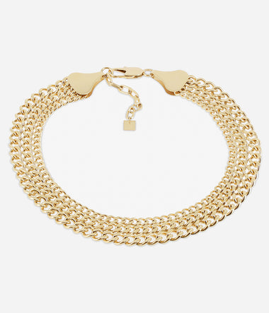 Nefertiti - Golden Steel - Necklace - Zag Bijoux