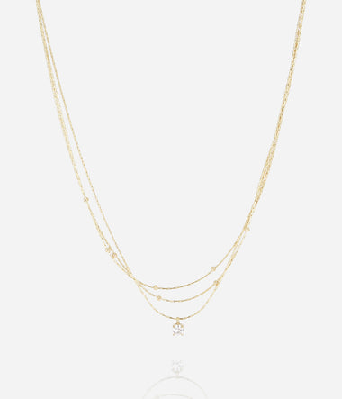 Radieux - Goldener Stahl - Halskette - Zag Bijoux