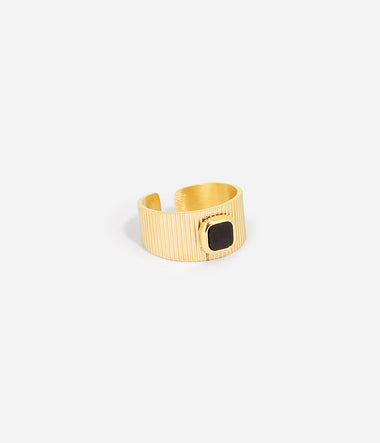 Benedetta – Goldener Stahl – Ring – Zag Bijoux