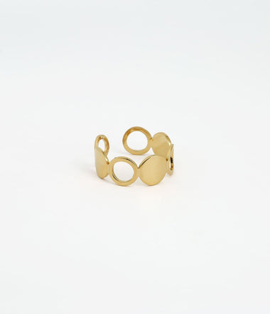 Circle - Golden Steel - Ring - Zag Bijoux