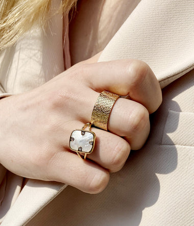 Athena – Goldener Stahl – Ring – Zag Bijoux