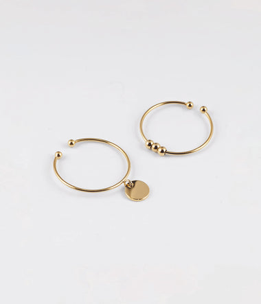 Atomium – Goldener Stahl – Ring – Zag Bijoux