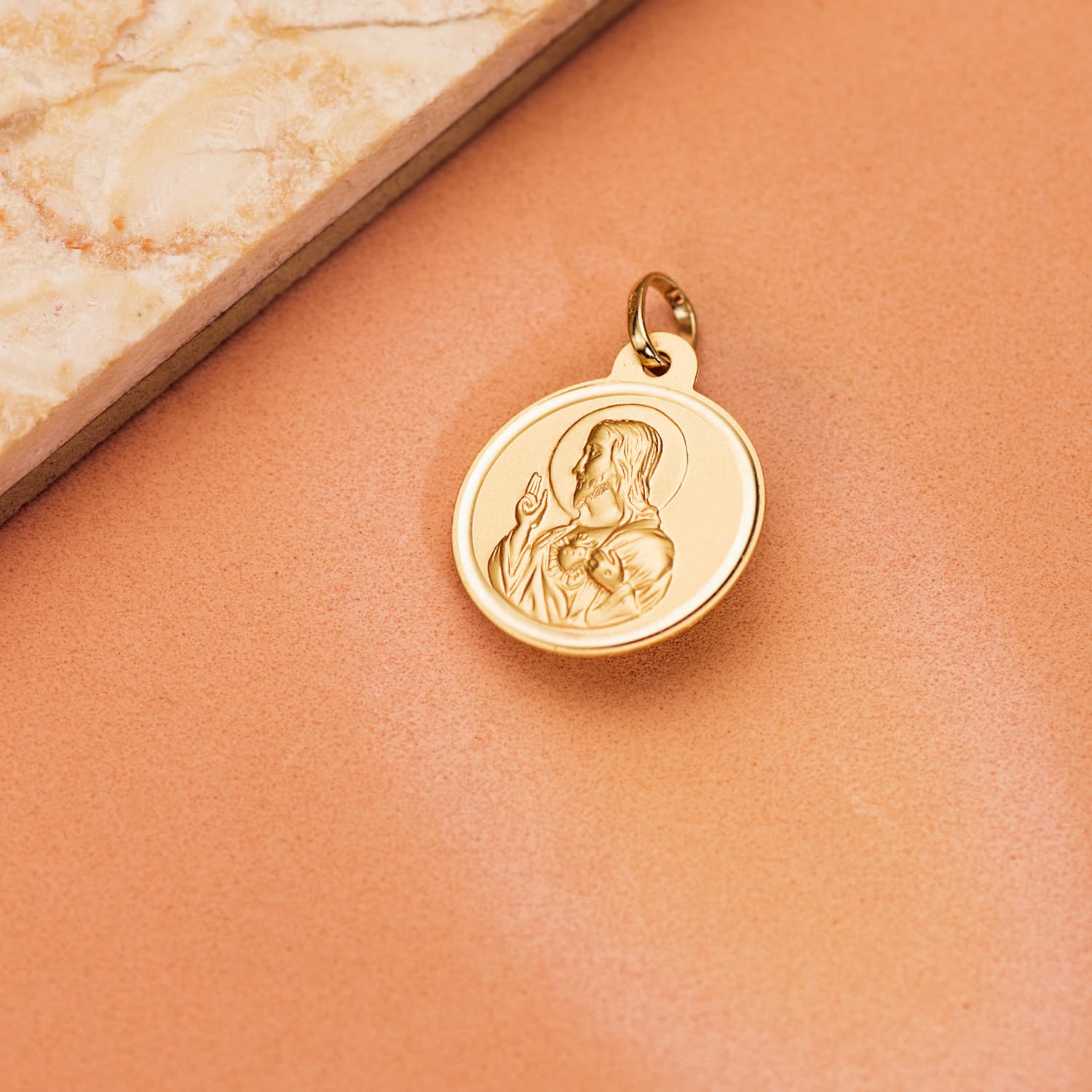 18K Herz-Jesu-Medaille 20MM