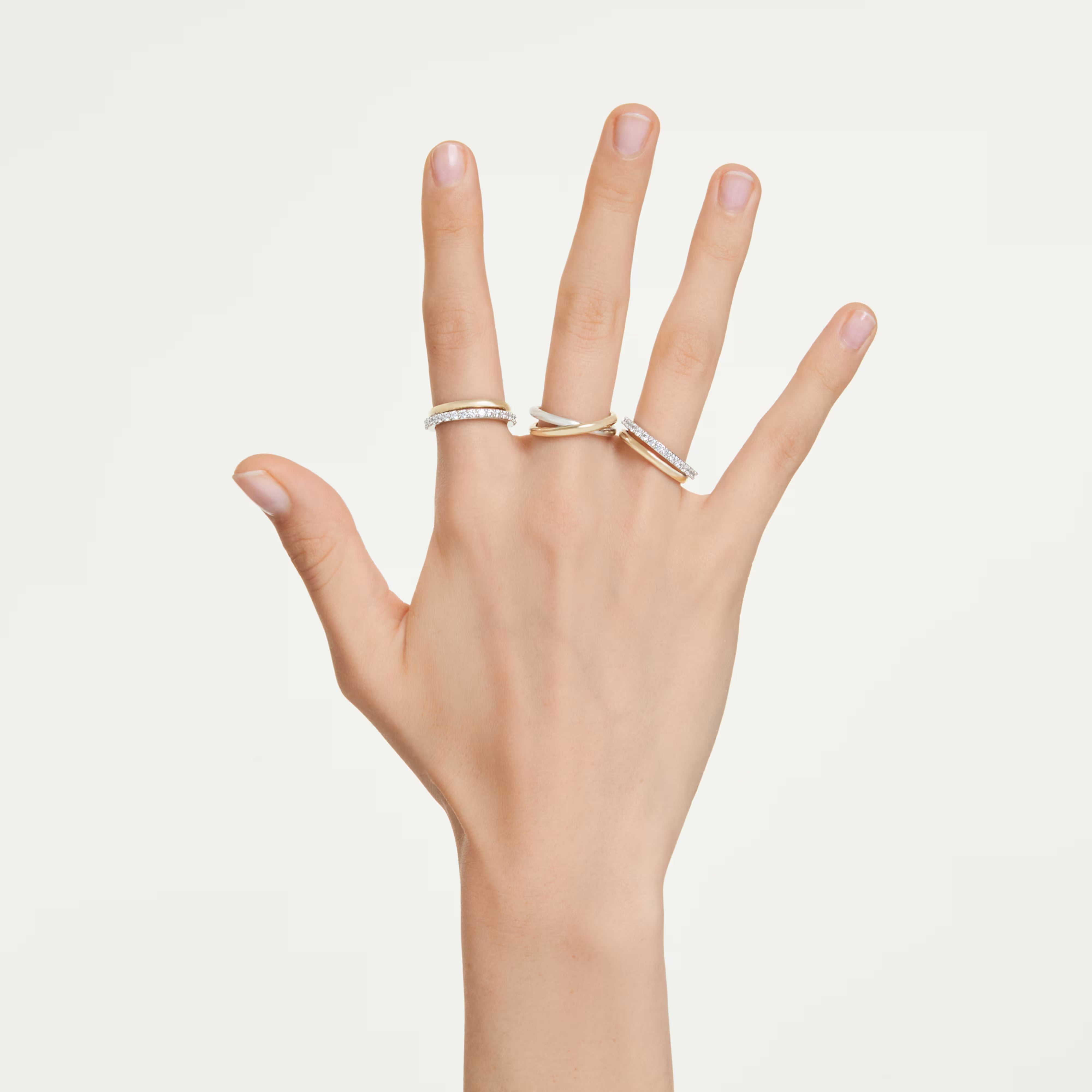 Anillo mujer Hyperbola White Mix Cocktail – Swarovski