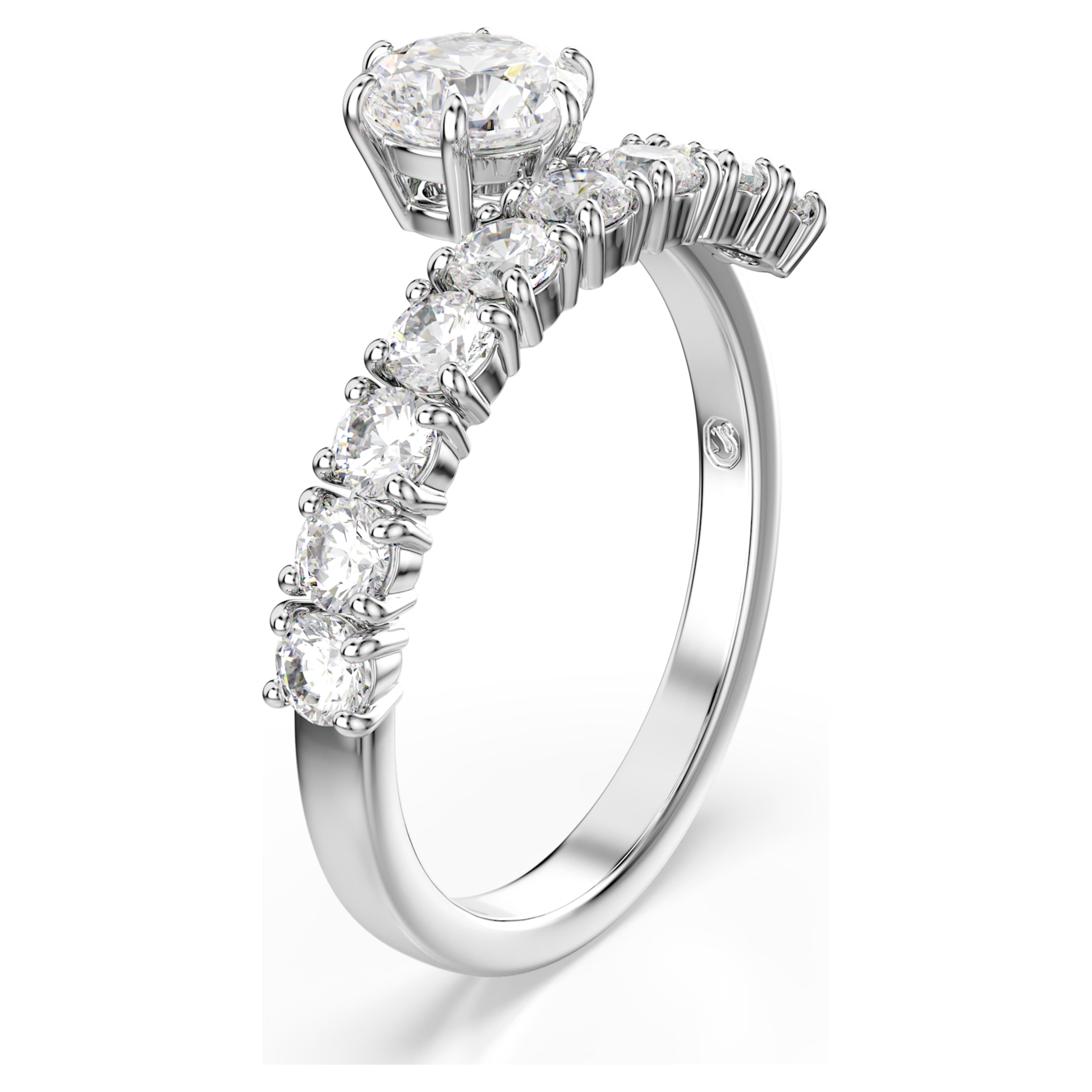 Bague Swarovski - Matrix Crash - Blanc & Argenté vue 5