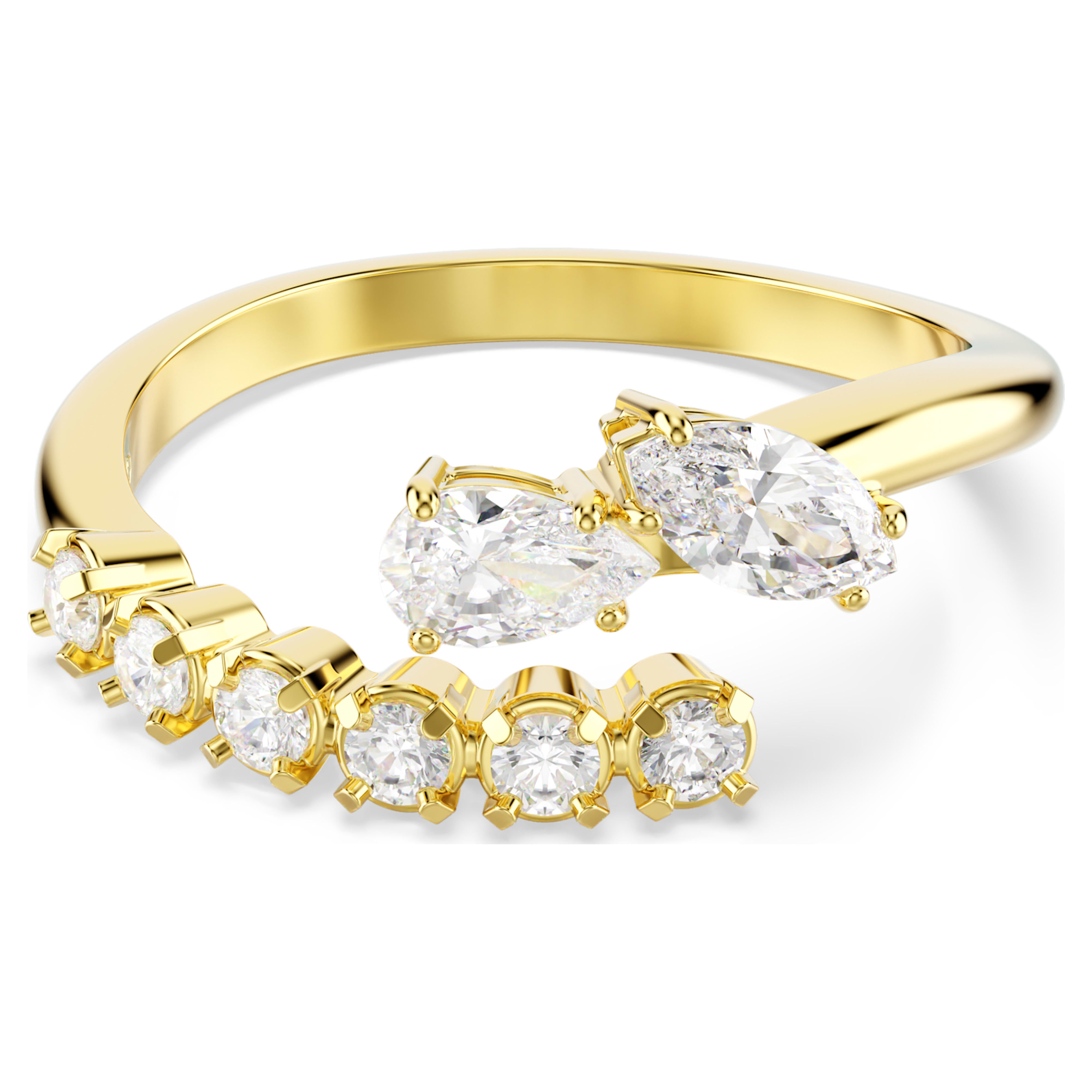 Bague Swarovski - Mesmera Attract - Blanc & Doré