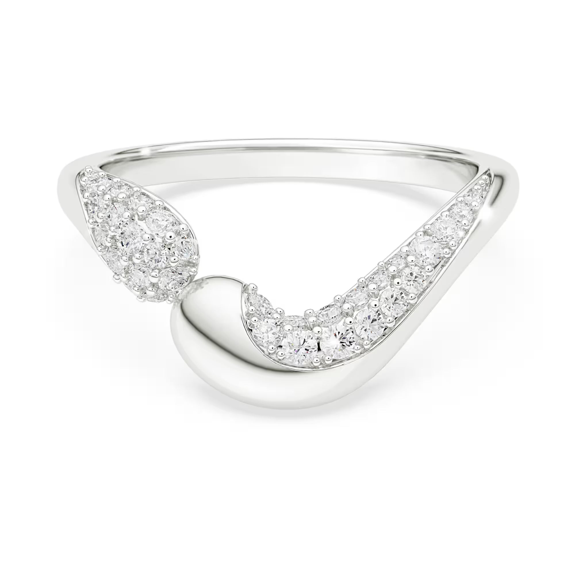 Swarovski Ring - Classica - Rundt snit - Sterling sølv (kopi)