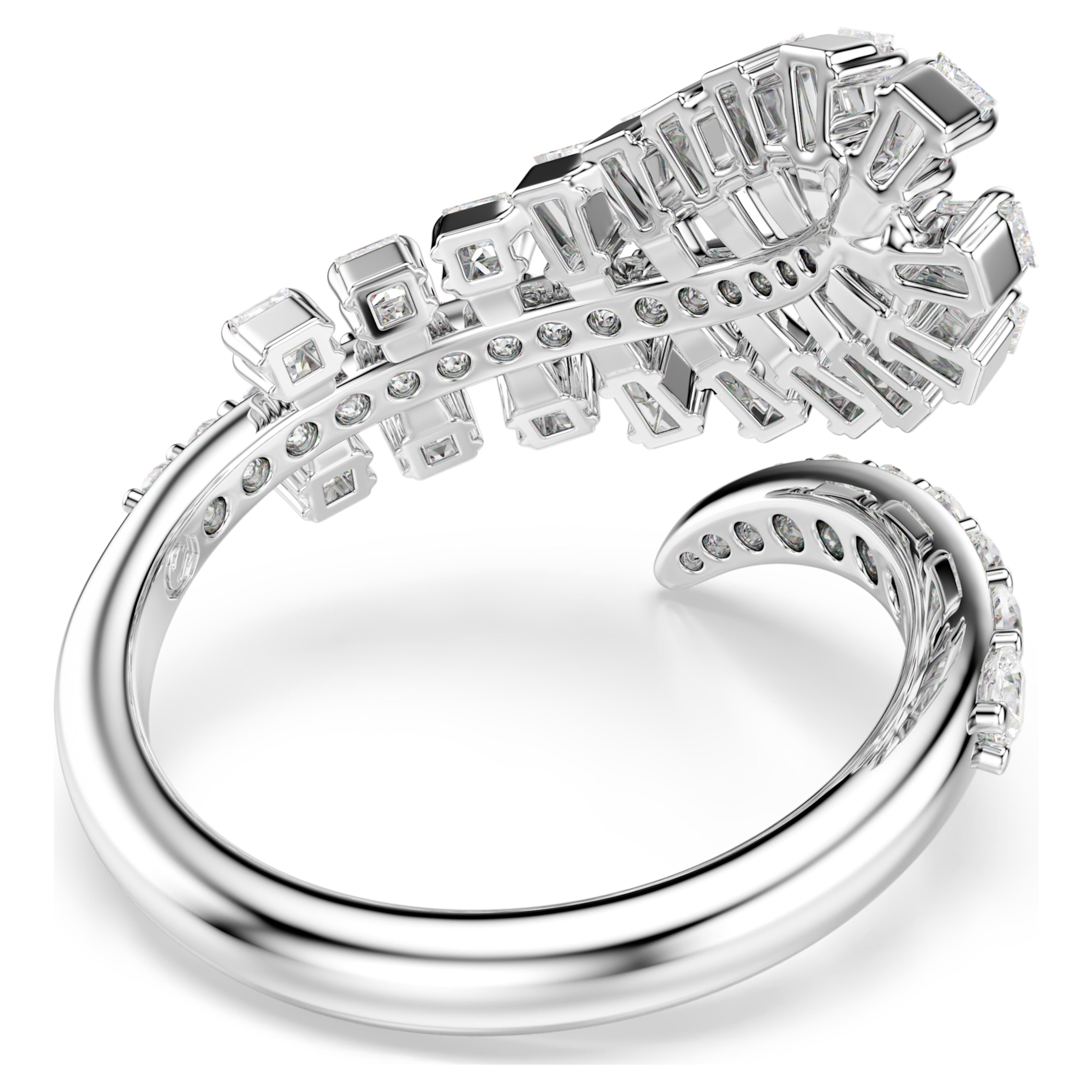 Bague Swarovski - Vienna Feather - Blanc & Argenté vue 4