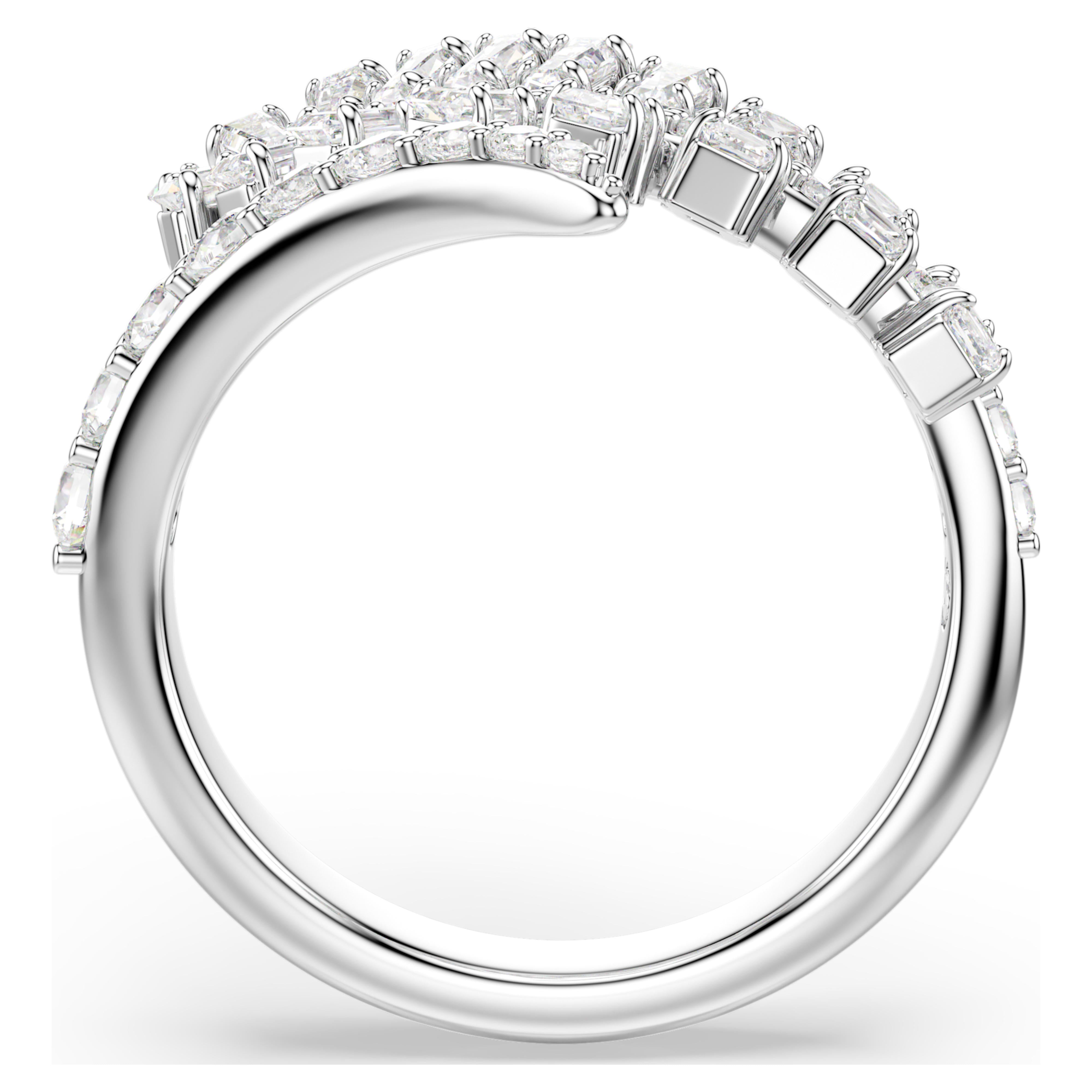 Bague Swarovski - Vienna Feather - Blanc & Argenté vue 3