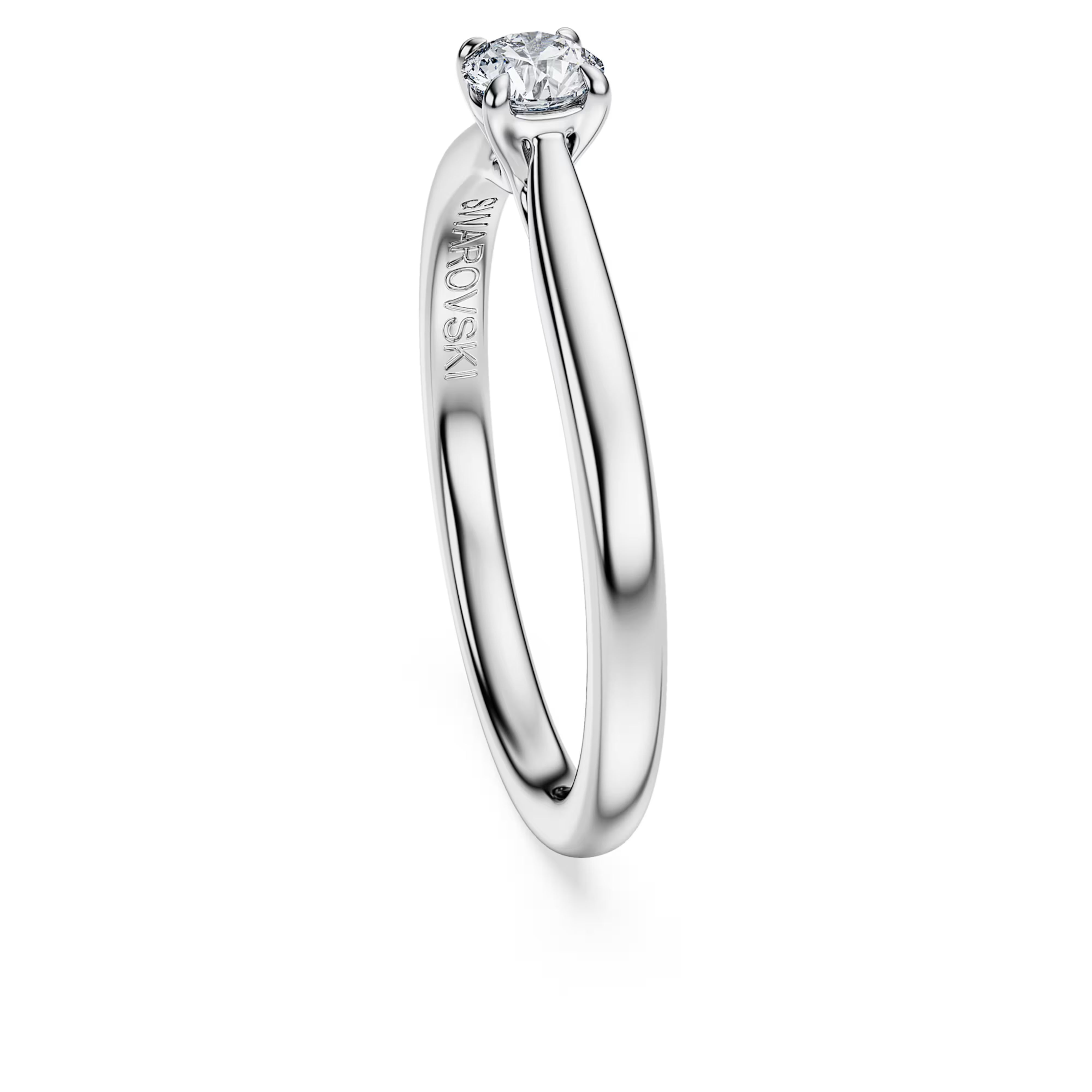 Solitaire Eternity Ring - Silver and Diamonds 0.25 ct - Swarovski