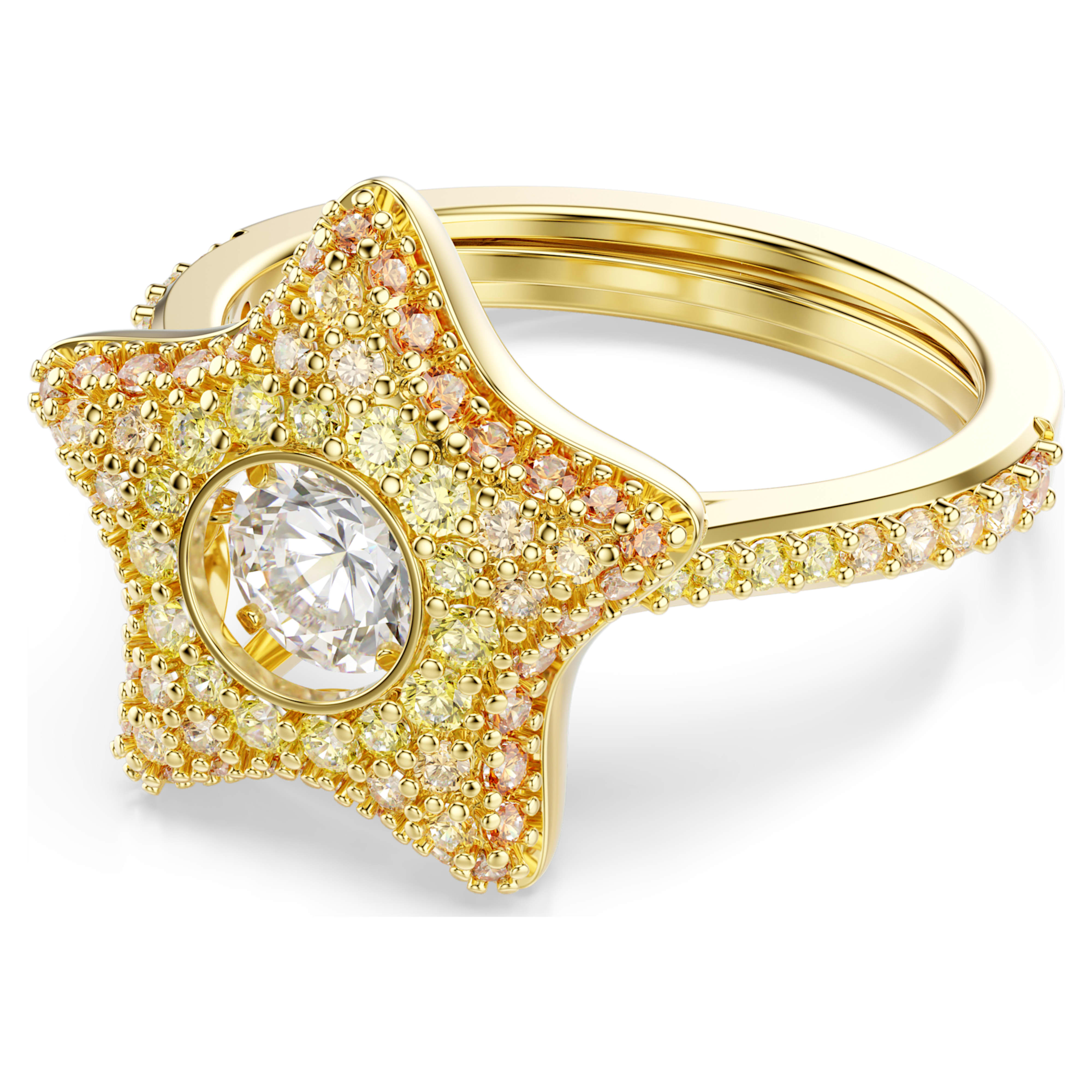 Bague Swarovski - Sublima Luna - Blanc & Doré