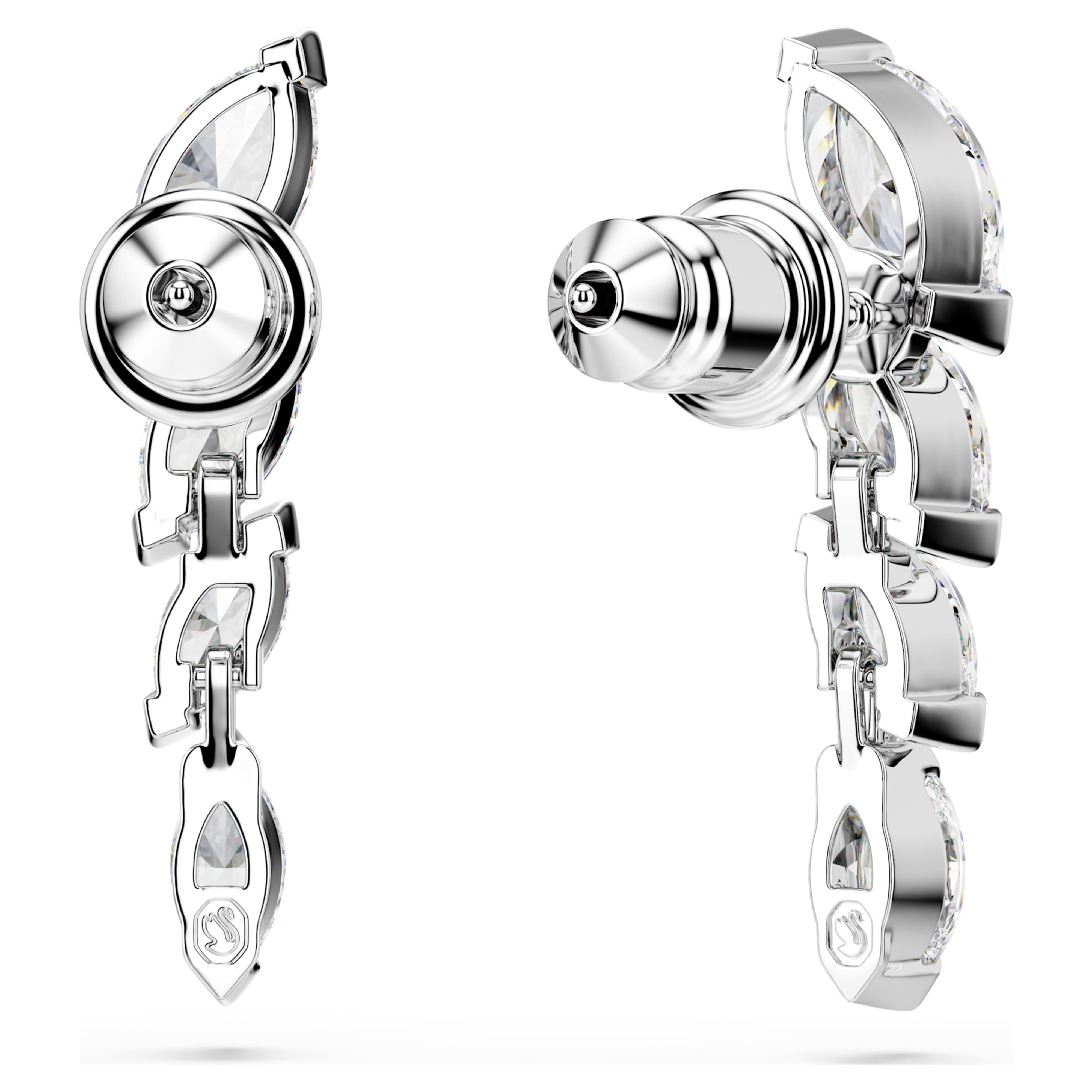 Boucles d'oreilles Swarovski - Mesmera Glam - Blanc & Argenté vue 4