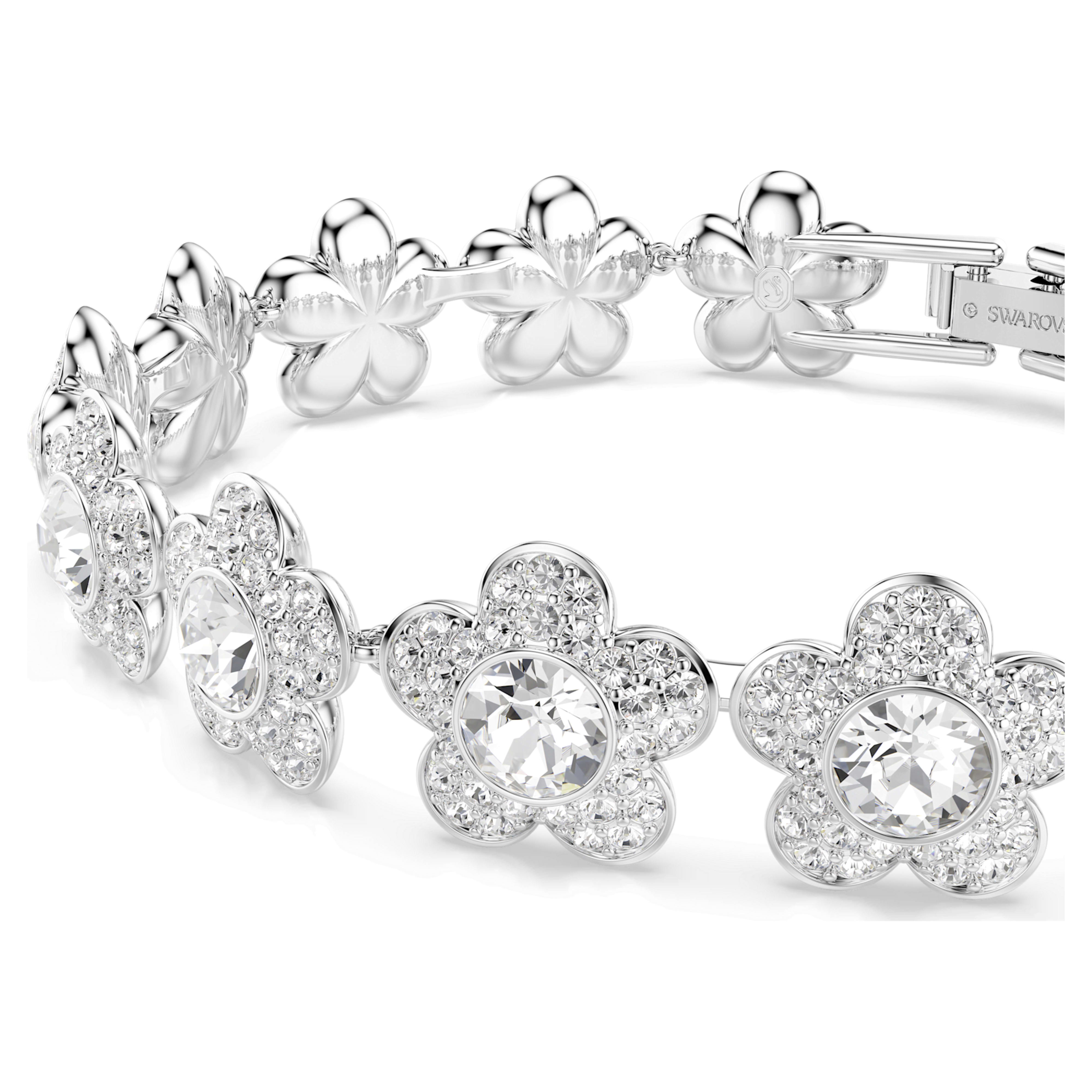 Βραχιόλι Swarovski - Ariana Grande x Swarovski - Στρογγυλό μέγεθος - Λευκό & Ασημί όψη 3