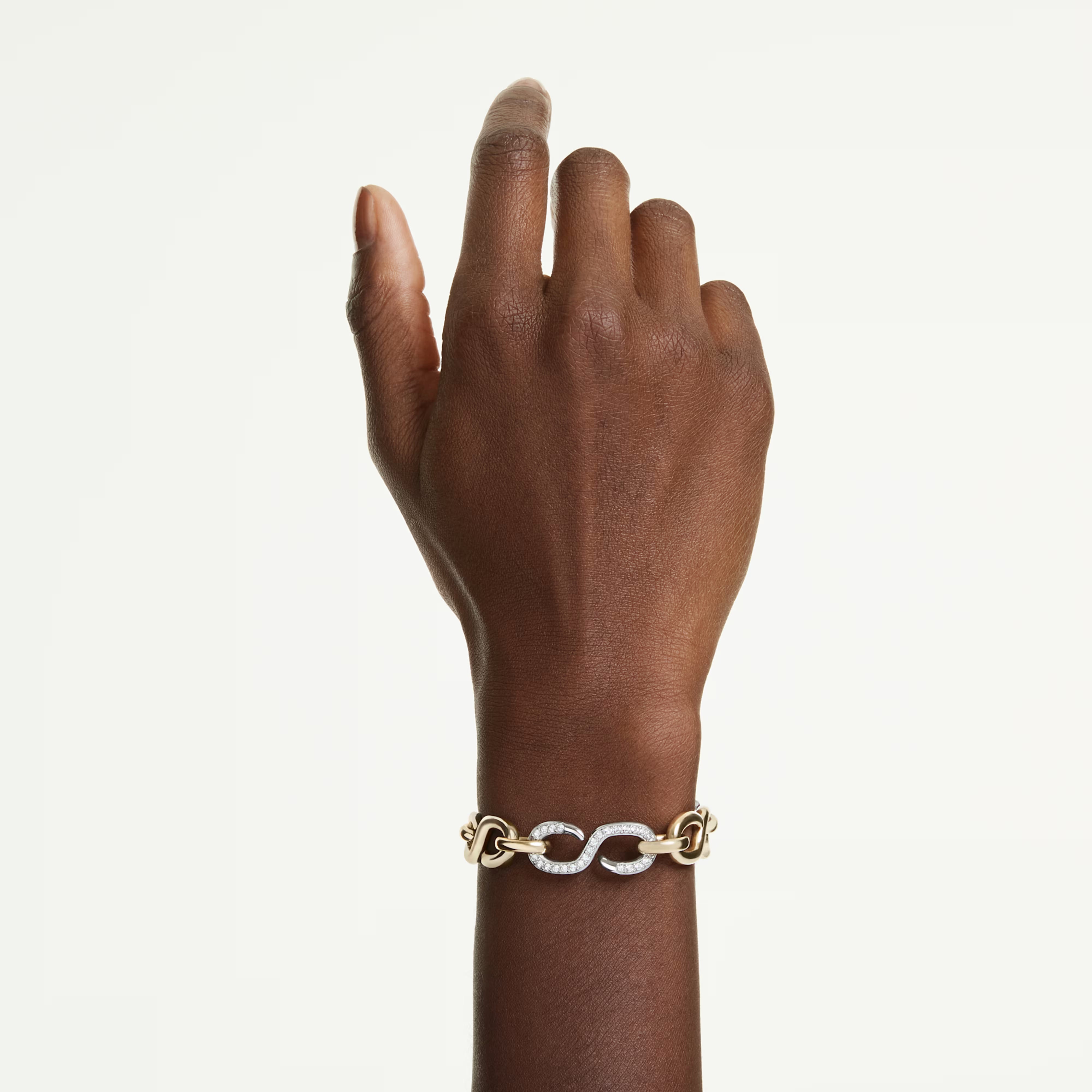 Bracciale Dextera Mix in metallo con chiusura a T – Swarovski