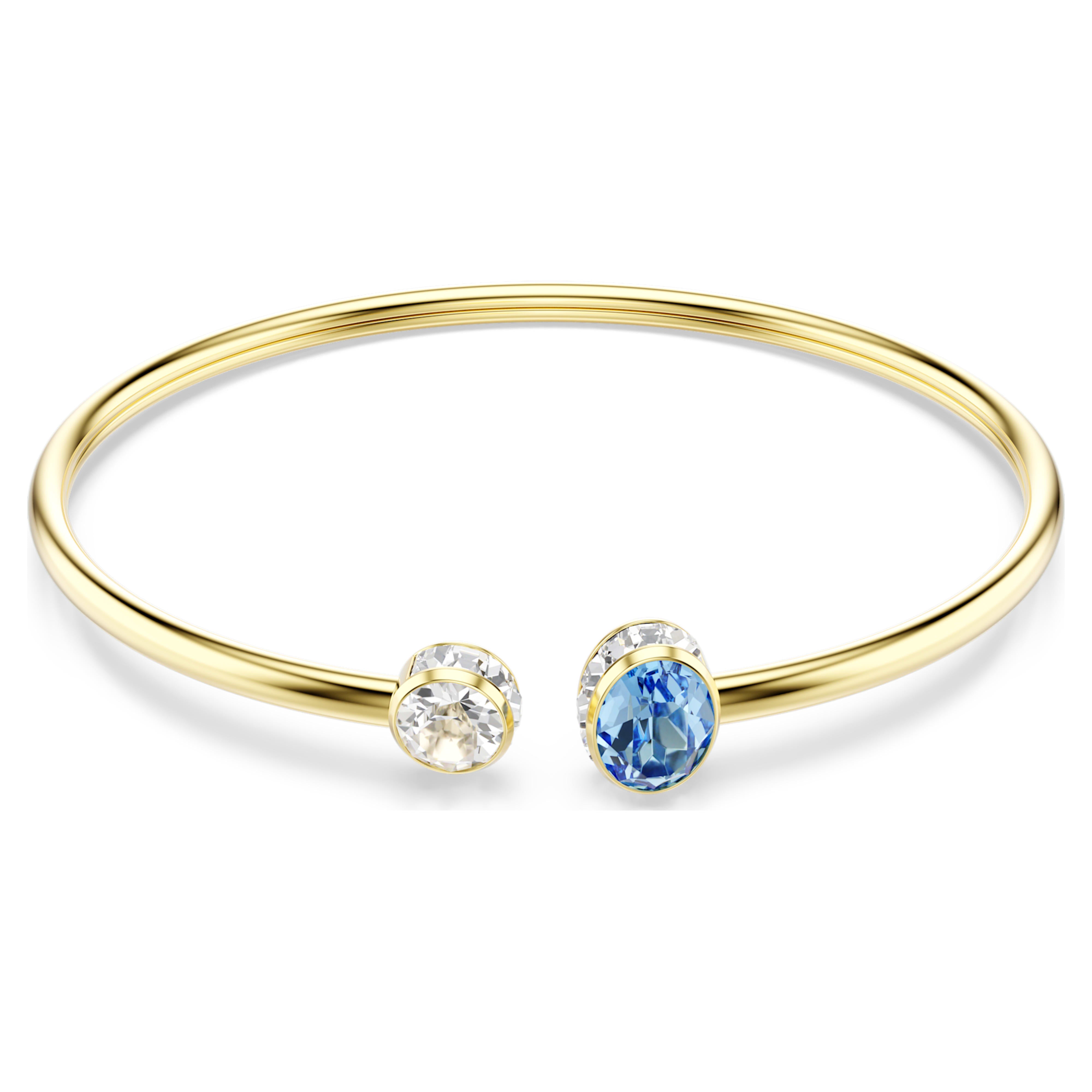 Bracelet Jonc Swarovski - Chroma - Flexible - Multicolore & Doré