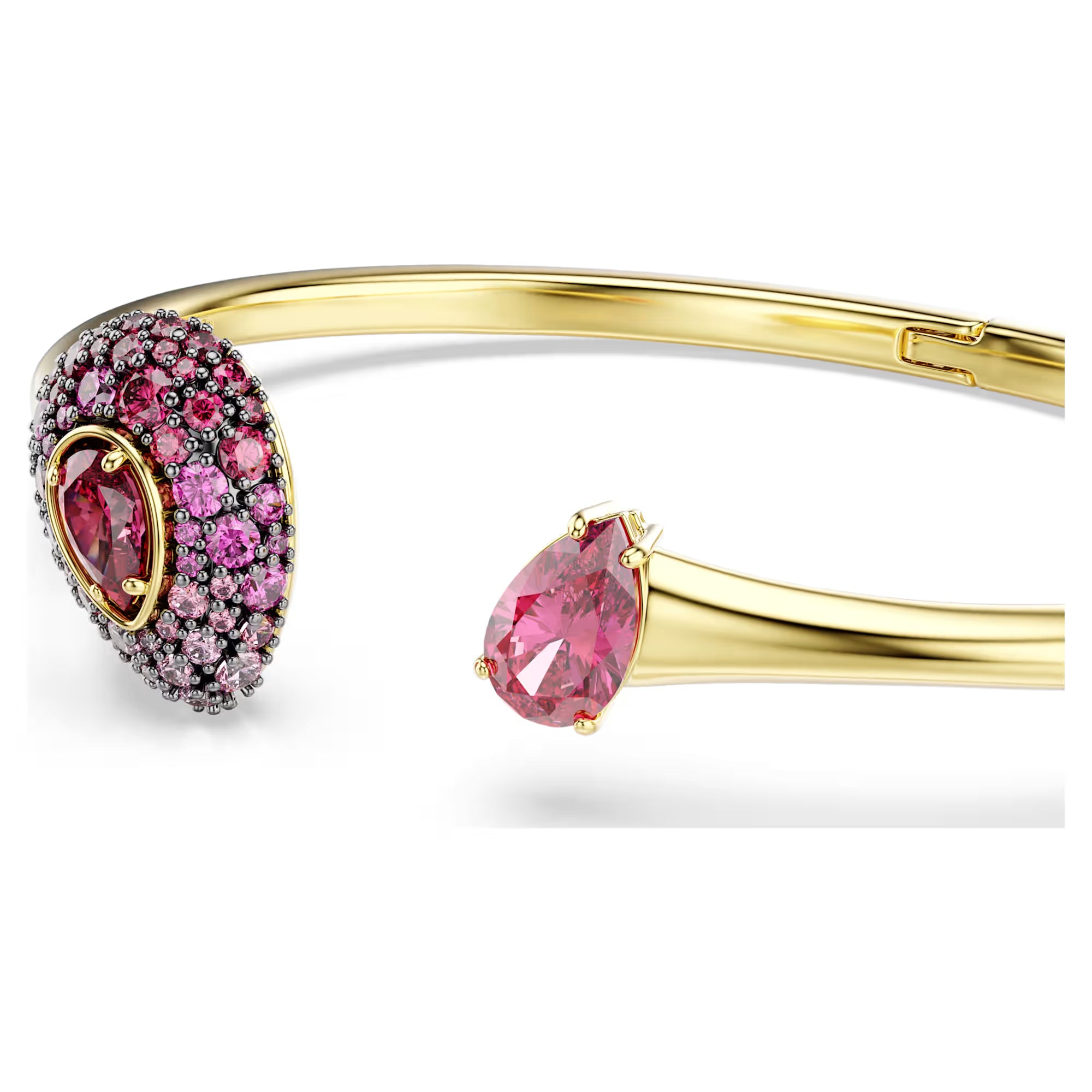 Swarovski bangle bracelet - Sublima - Pear cut - Red & Gold