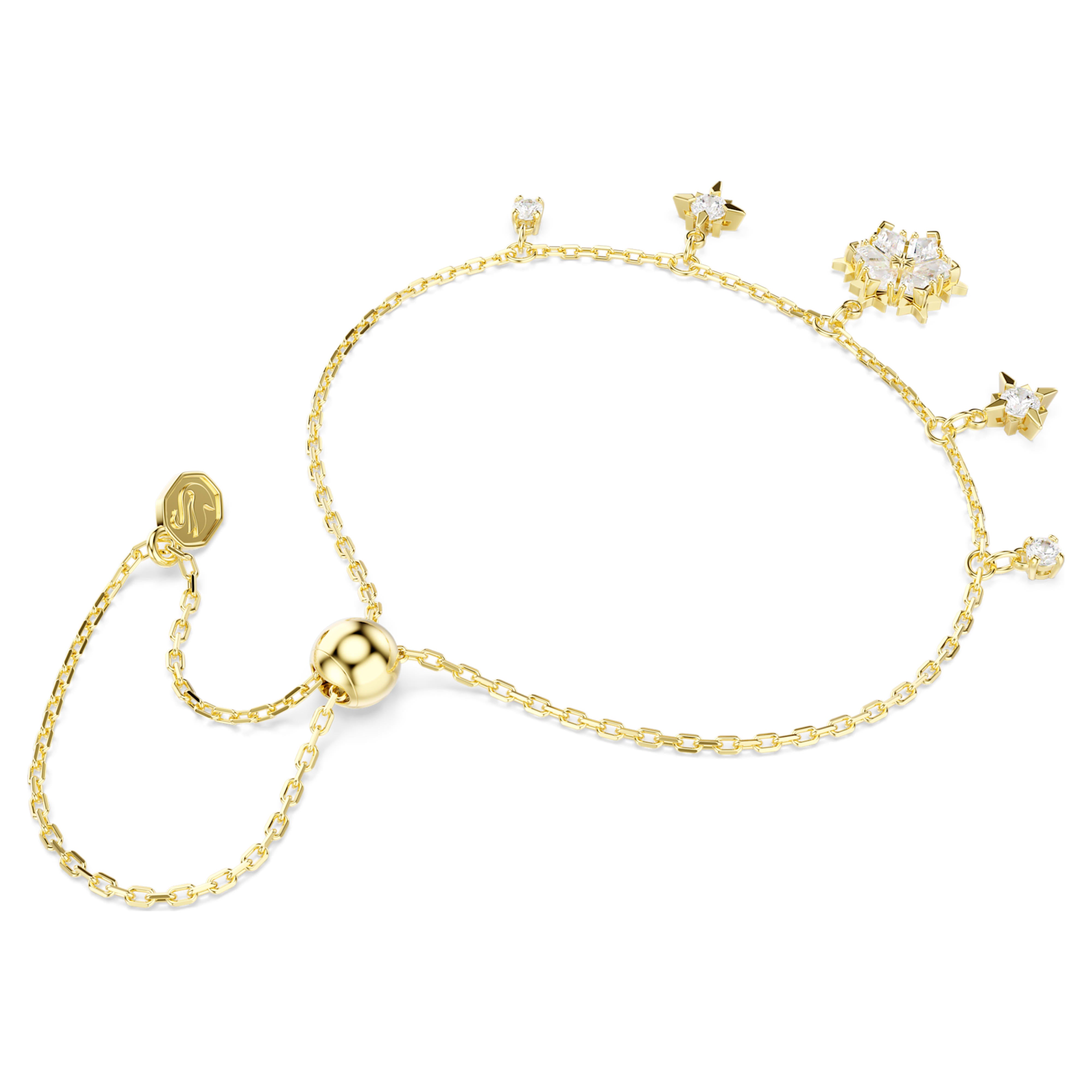 Bracelet Swarovski - Magic - Blanc & Doré vue 4