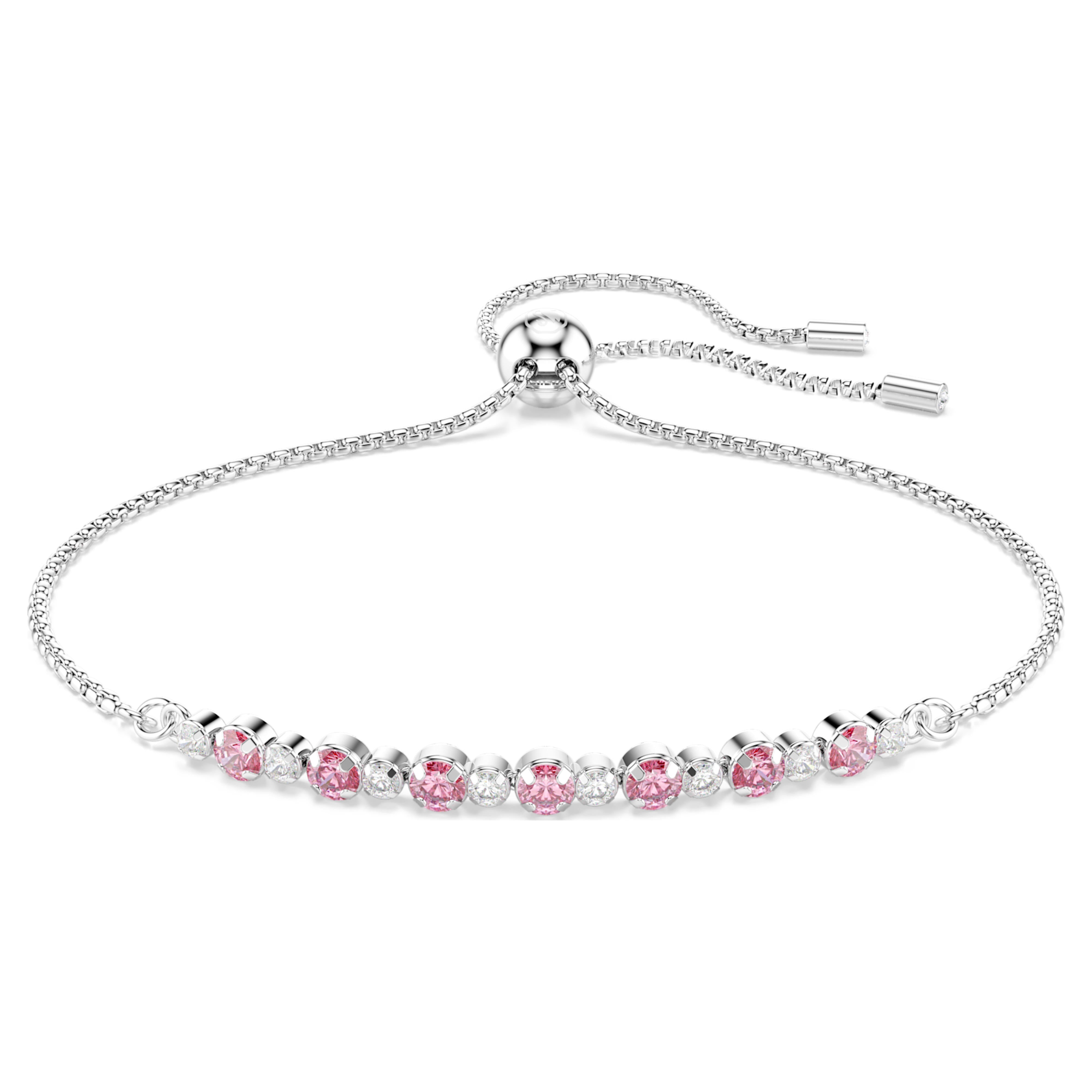 Bracelet Swarovski - Matrix Tennis - Rose & Argenté