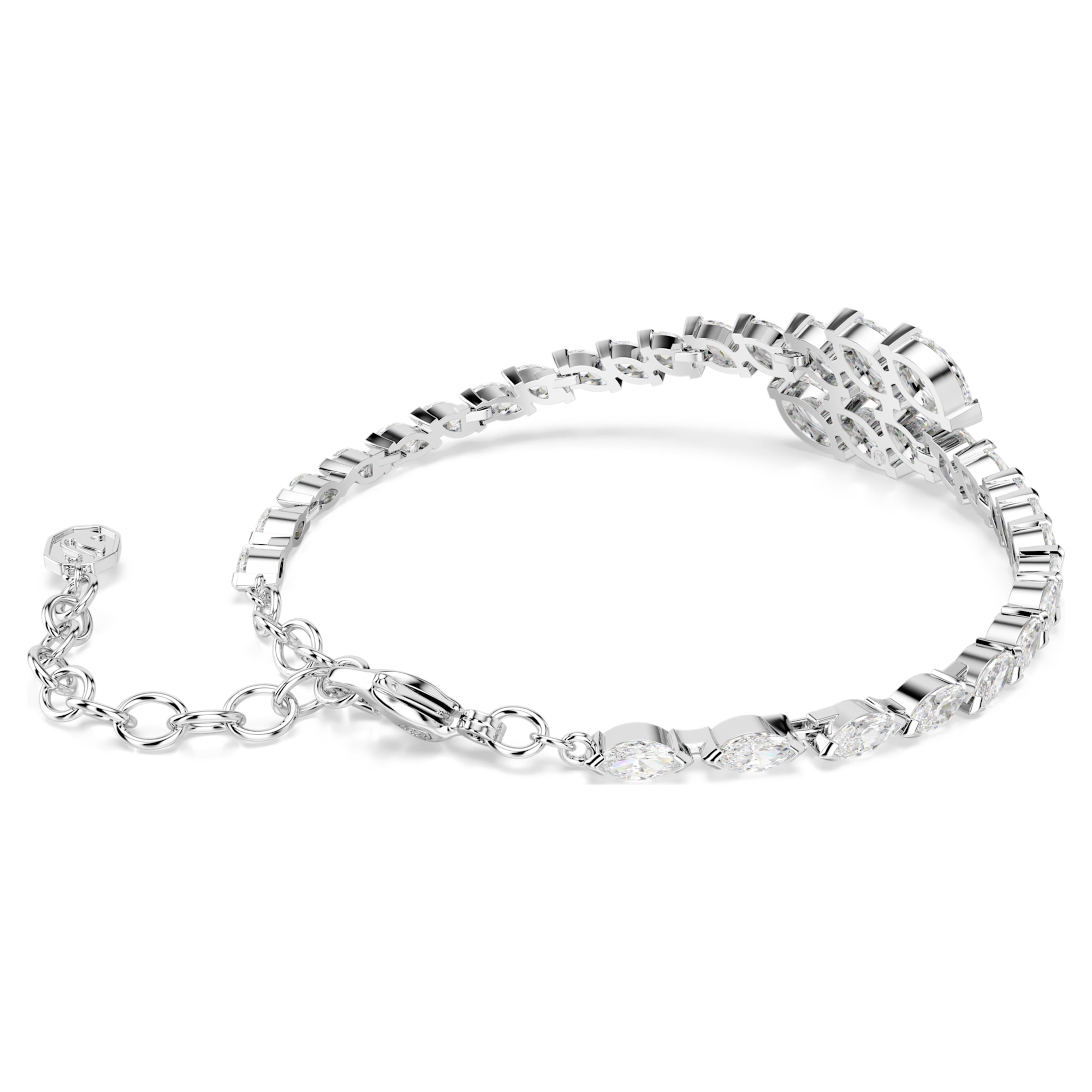 Swarovski-armband - Mesmera Glam - Vit & Silvervy 4