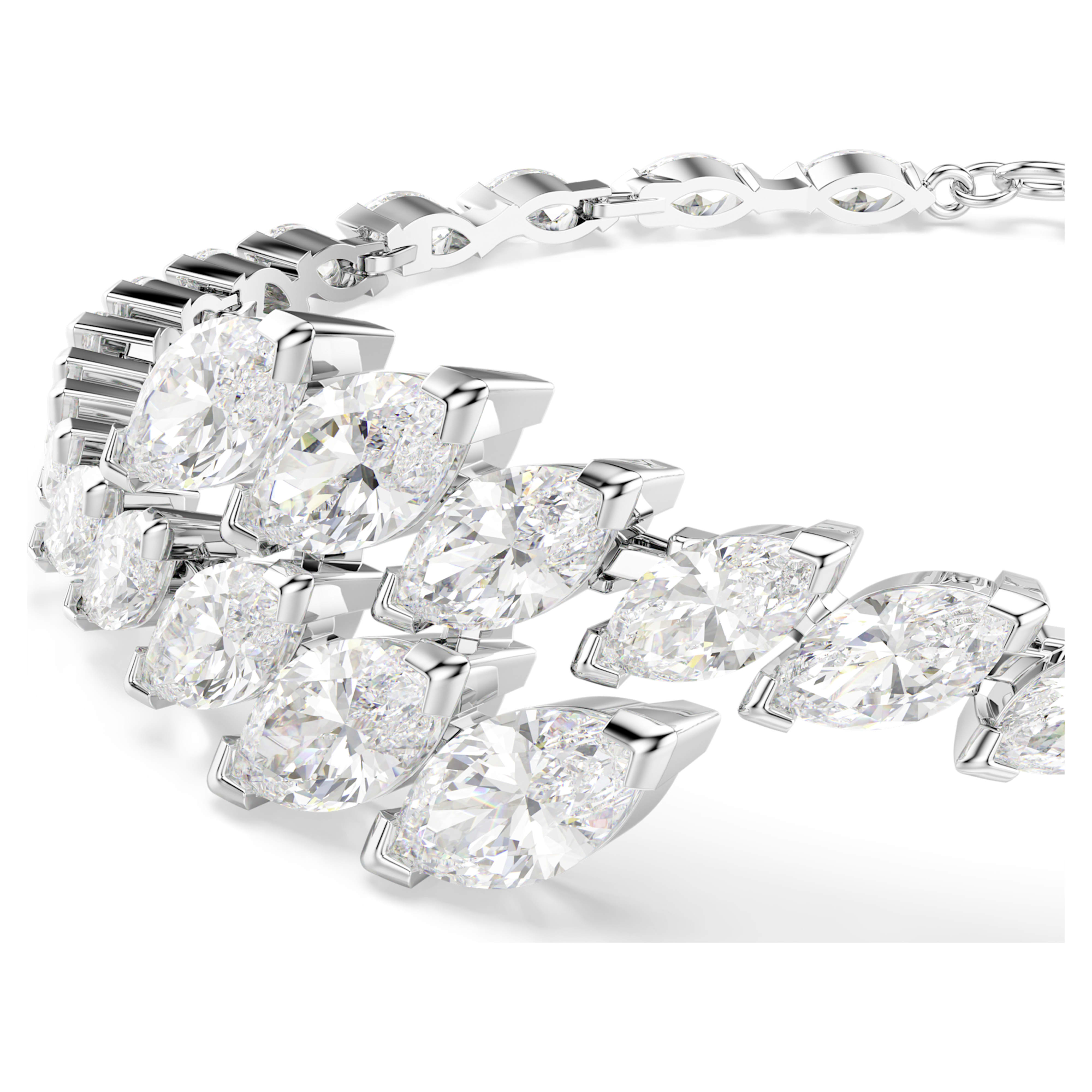 Swarovski-armband - Mesmera Glam - Vit & Silvervy 5