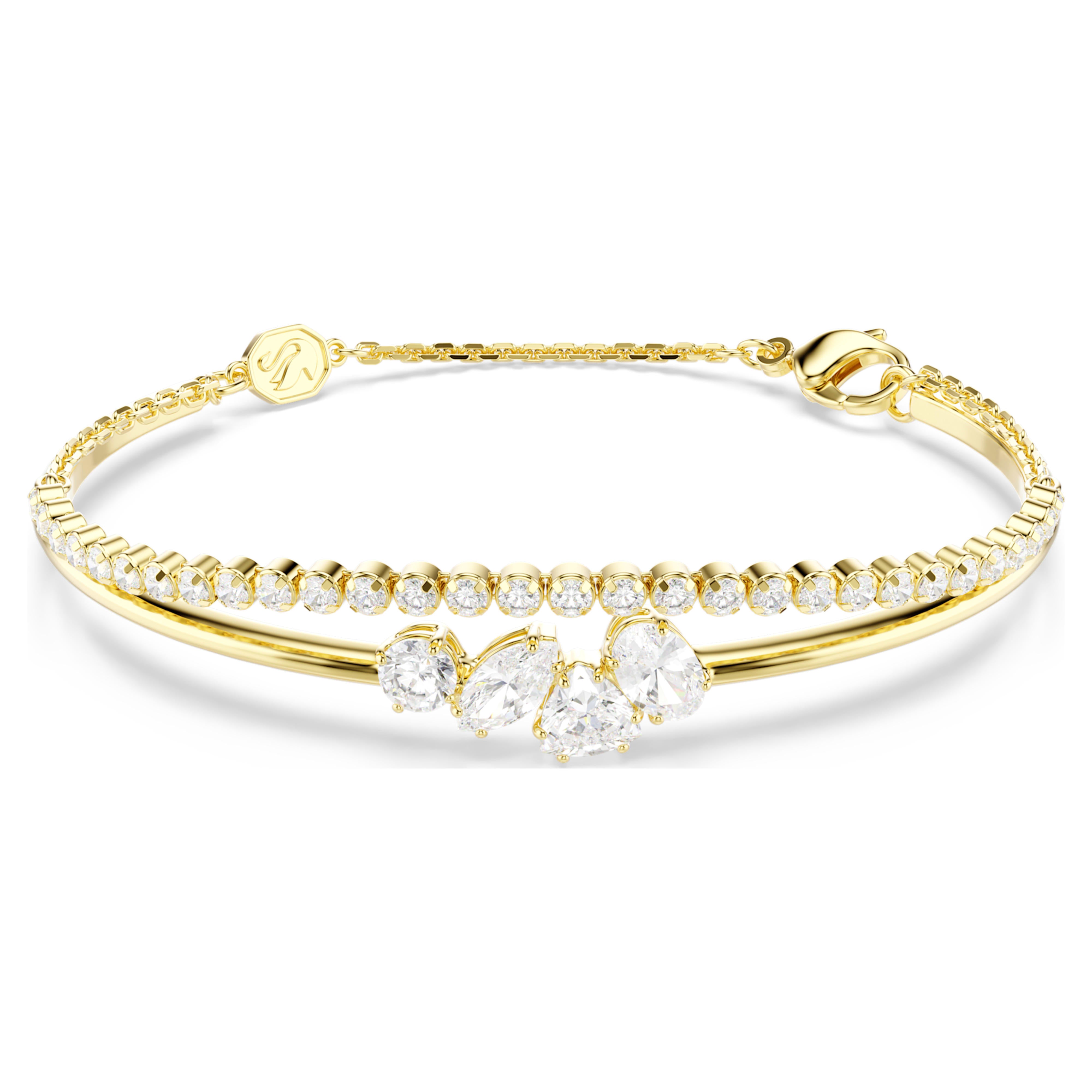 Bracelet Swarovski - Mesmera Attract - Double - Blanc & Doré