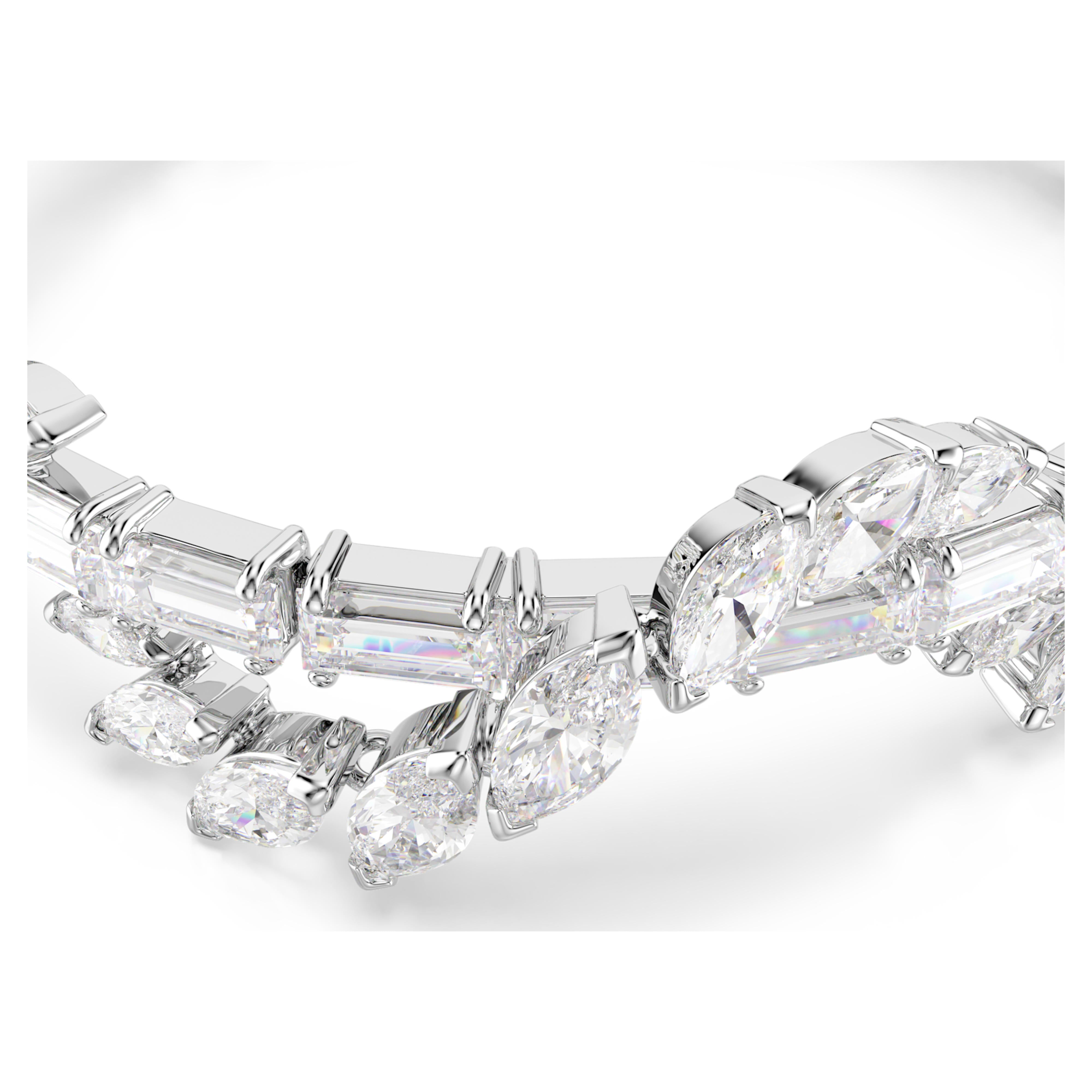 Swarovski-armband - Mesmera Glam - Vit & Silvervy 4