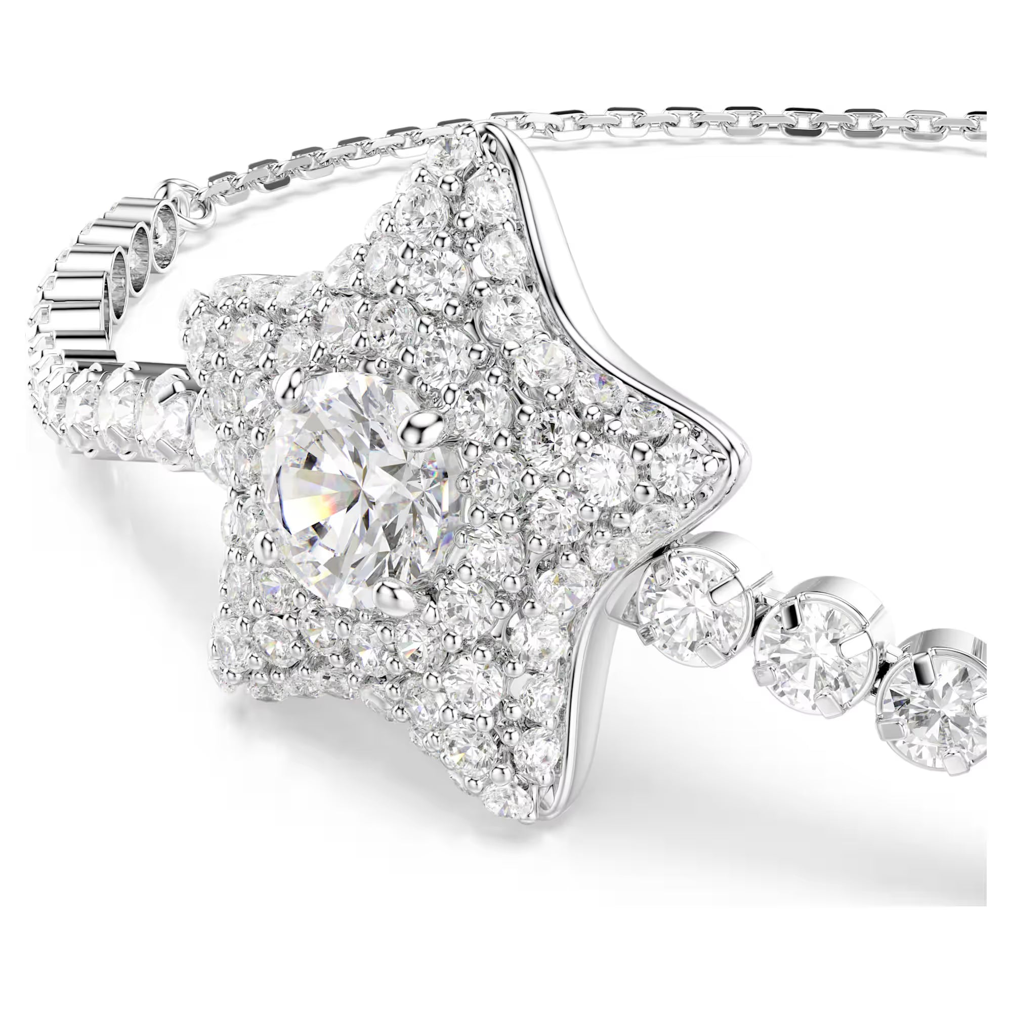 Swarovski karkötő - Sublima Luna - csillag - fehér és ezüst