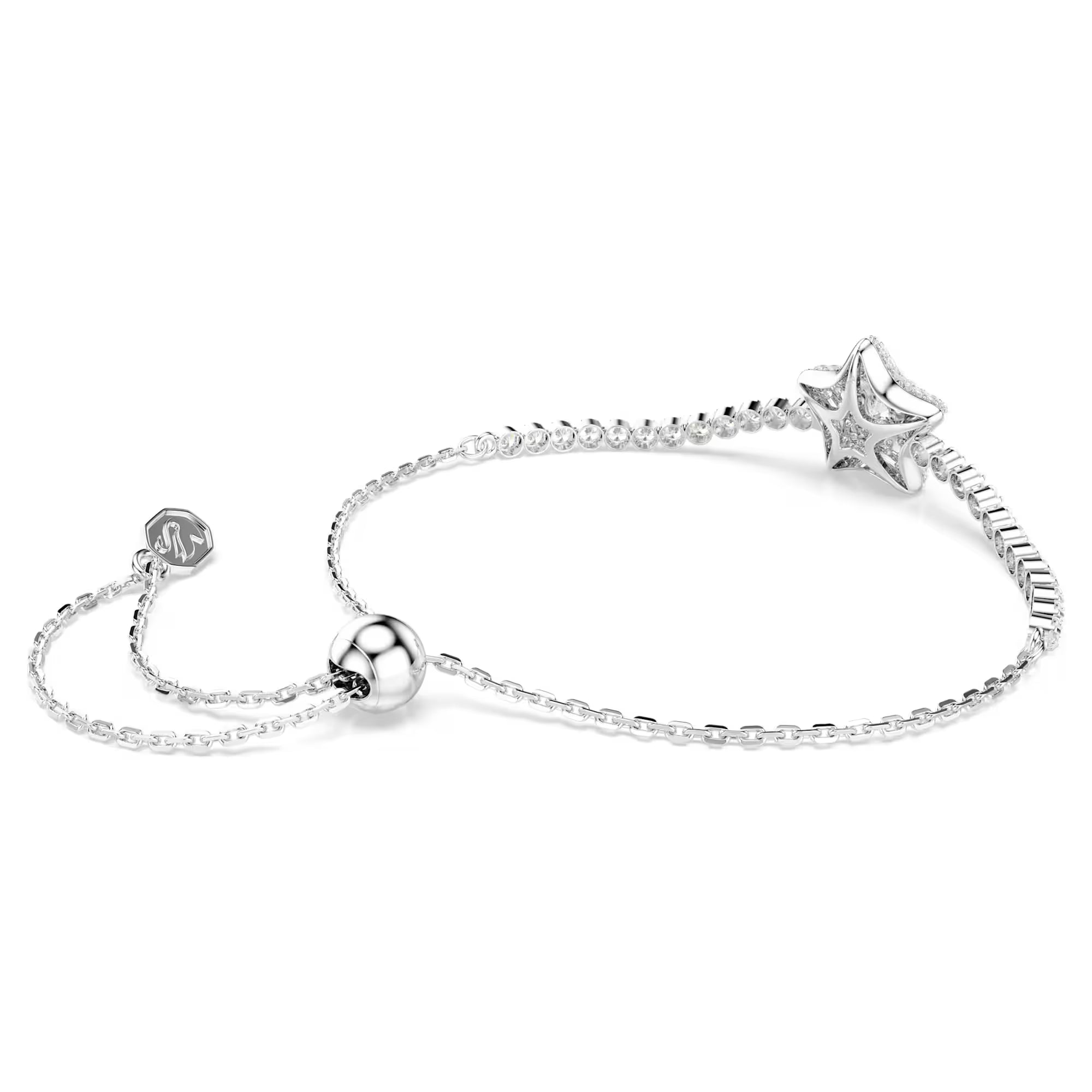 Swarovski karkötő - Sublima Luna - csillag - fehér és ezüst