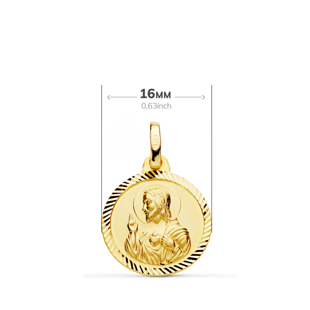 18K Scapular Medal 16 mm