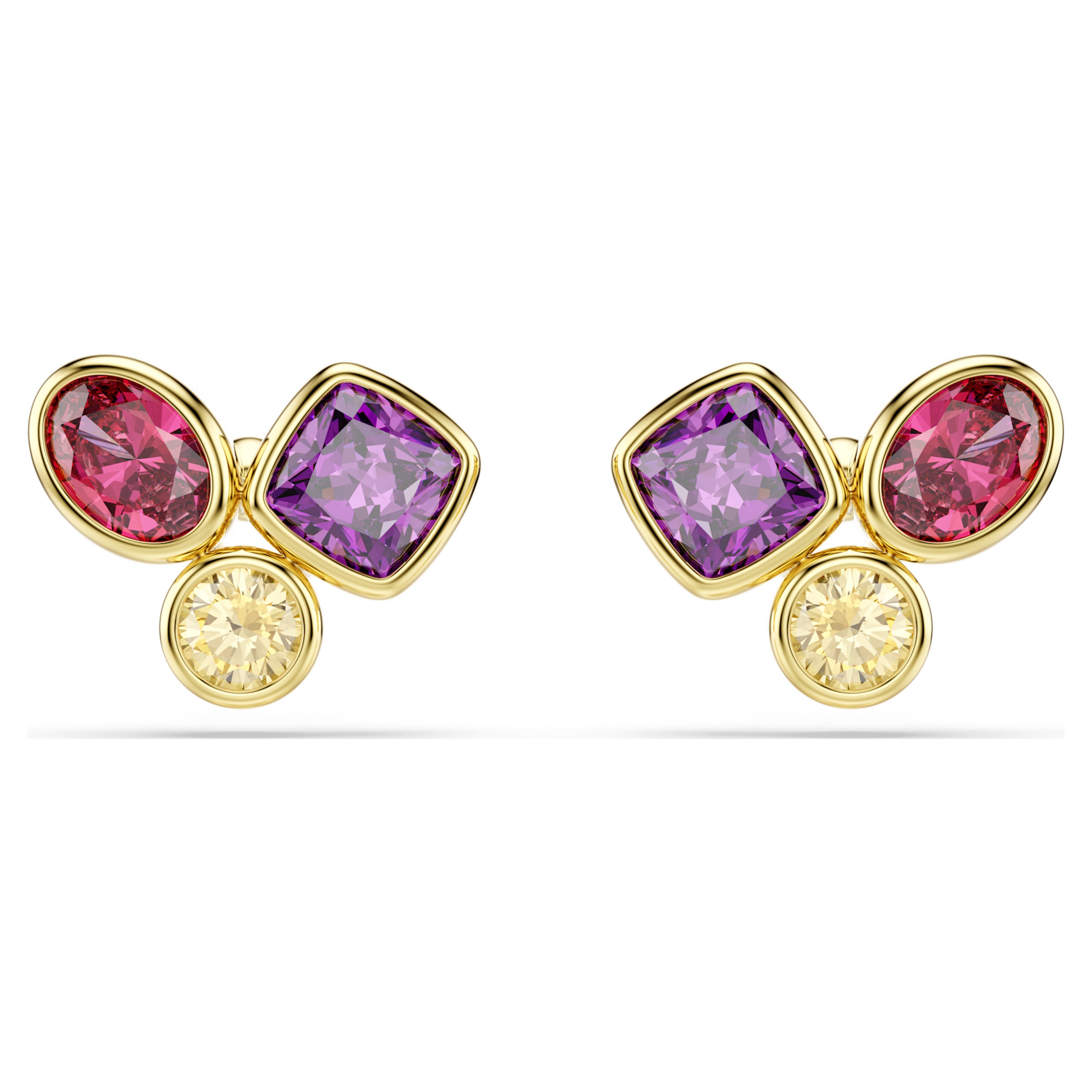 Σκουλαρίκια Swarovski - Imber Organic - Καρφιά - Πολύχρωμα & Χρυσά
