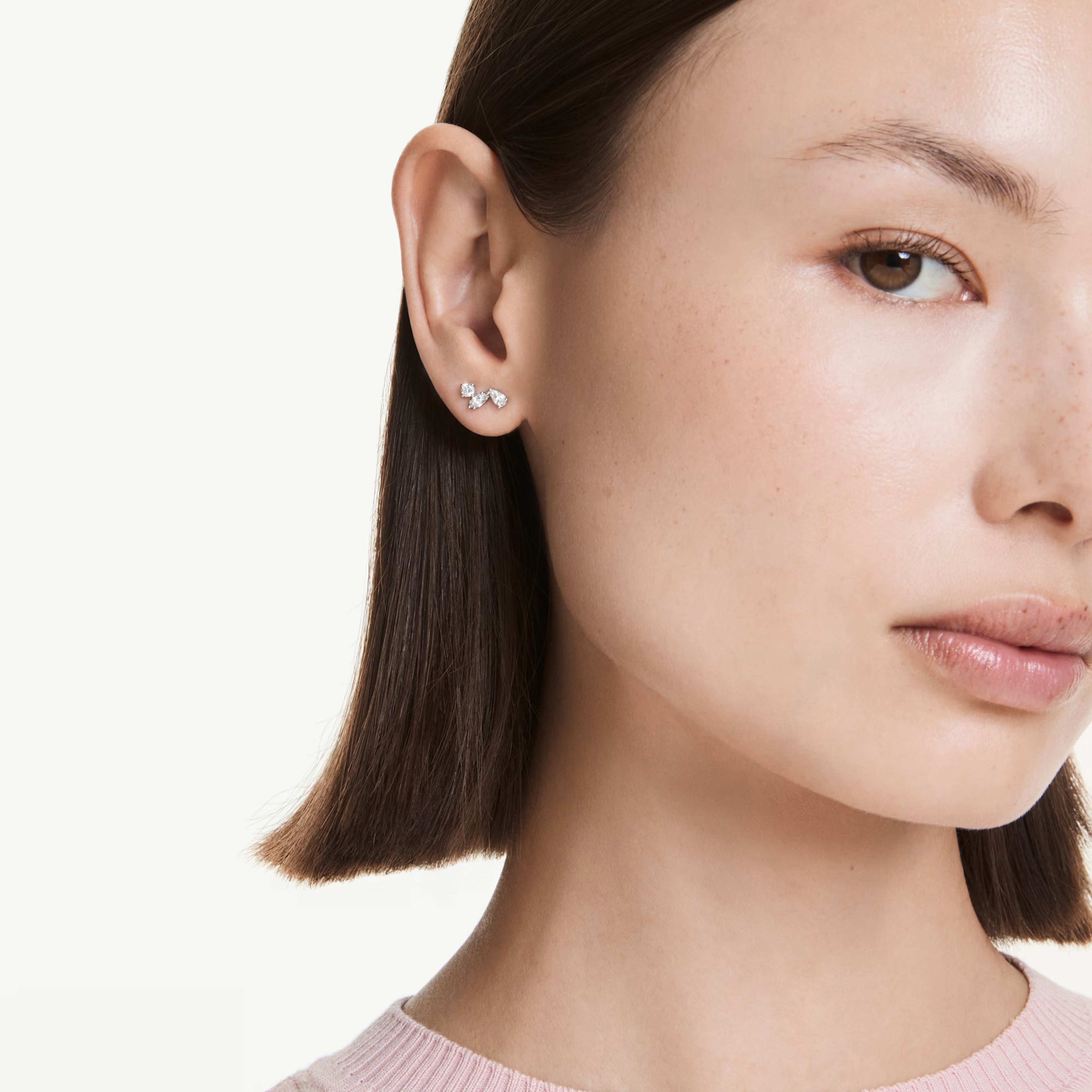 Boucles d’oreilles Swarovski - Galaxy - Formes variées - Argent sterling vue 5