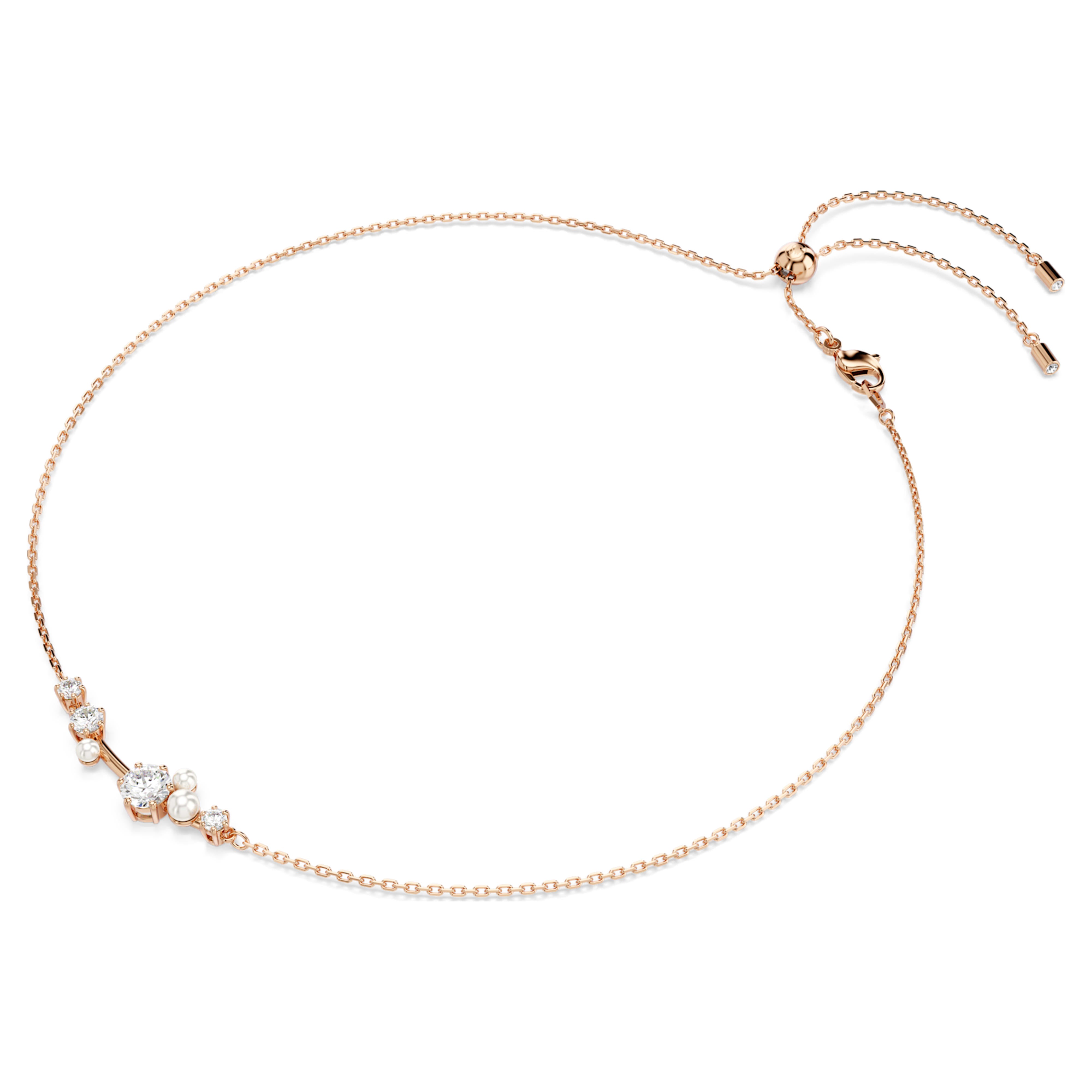 Collar Swarovski - Constella - Tallas redondas - Blanco y Rosév5
