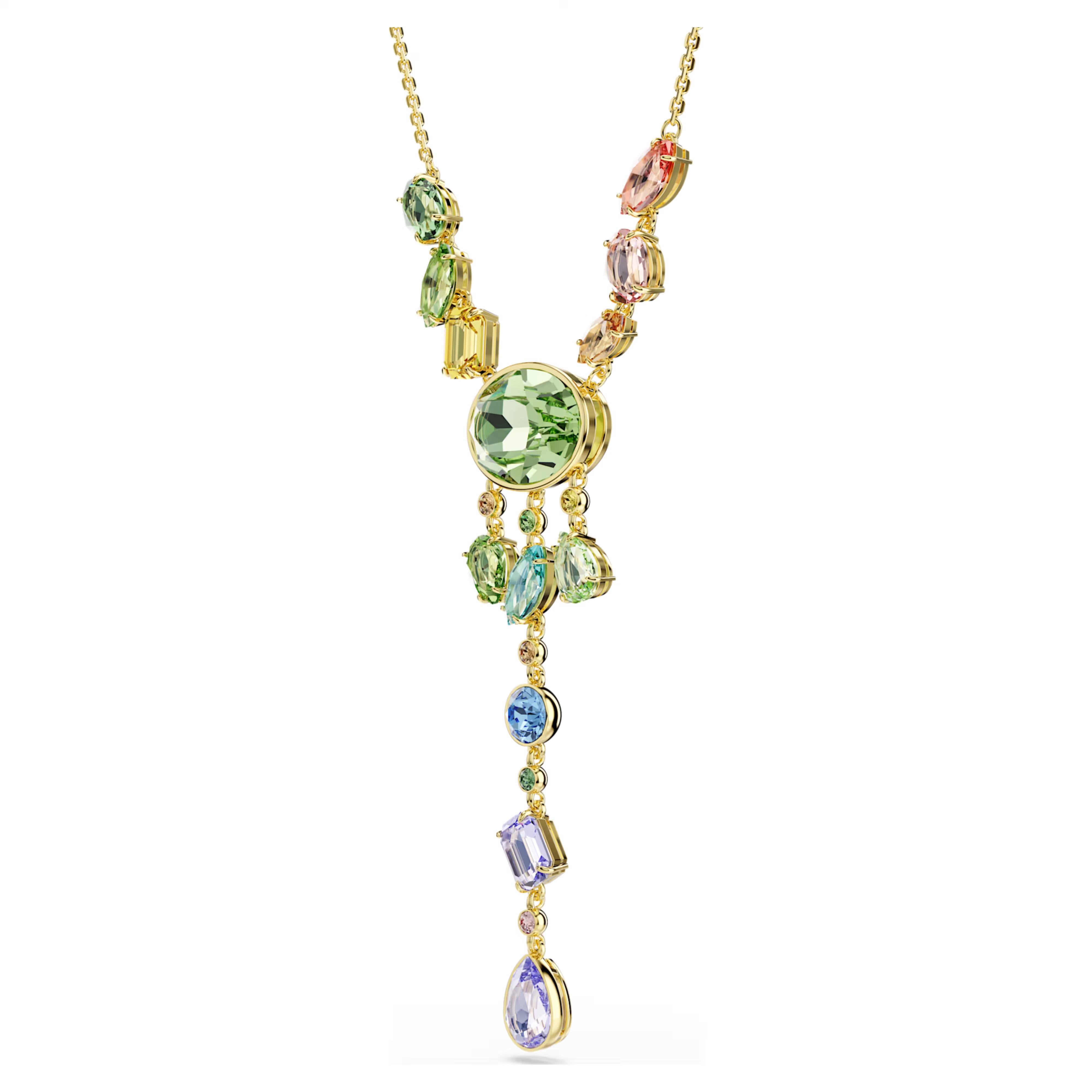Swarovski nyaklánc - Gema - Különféle méretek - Többszínű és arany tónusú bevonat nézet 3