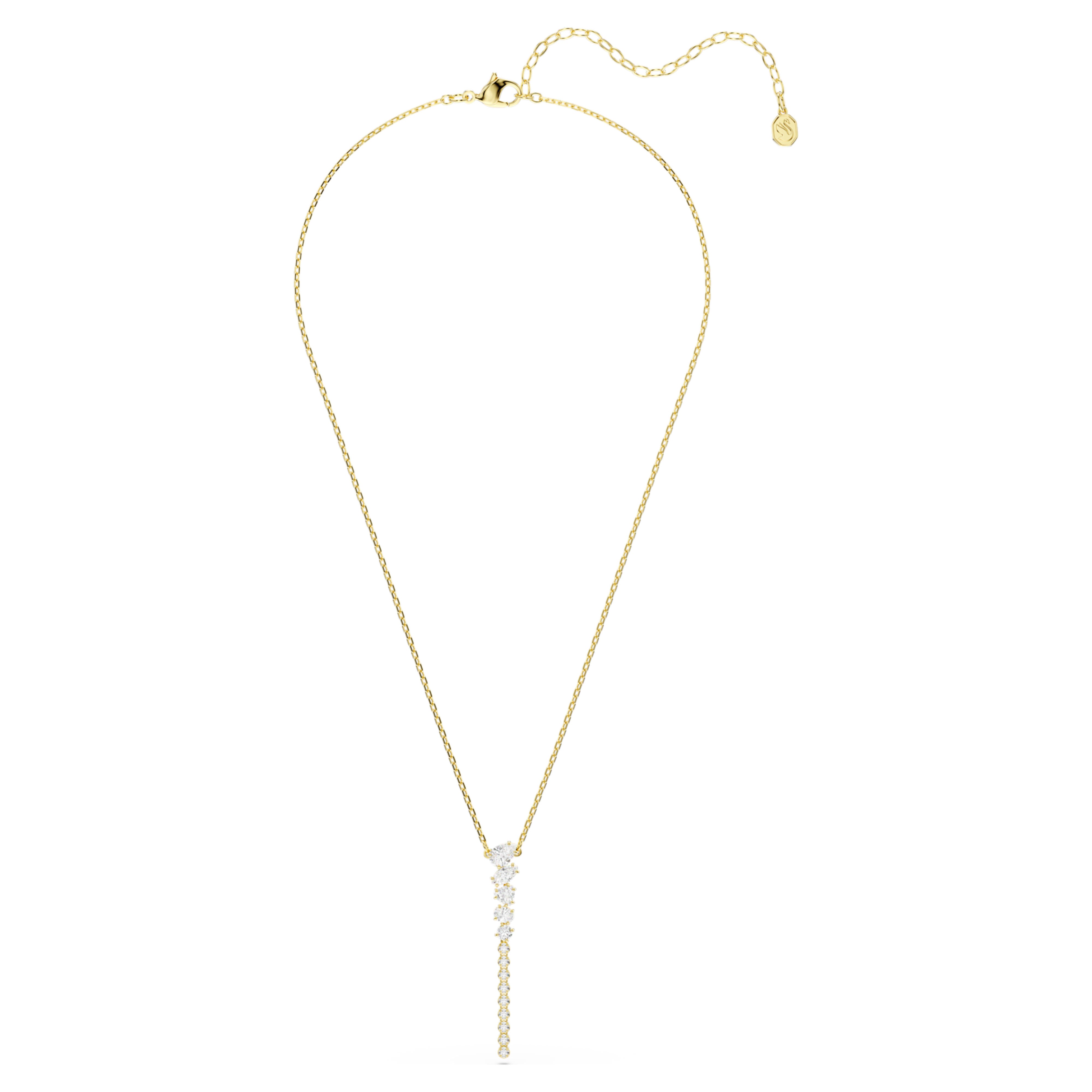 Collier Swarovski - Mesmera Attract - Blanc & Doré vue 5