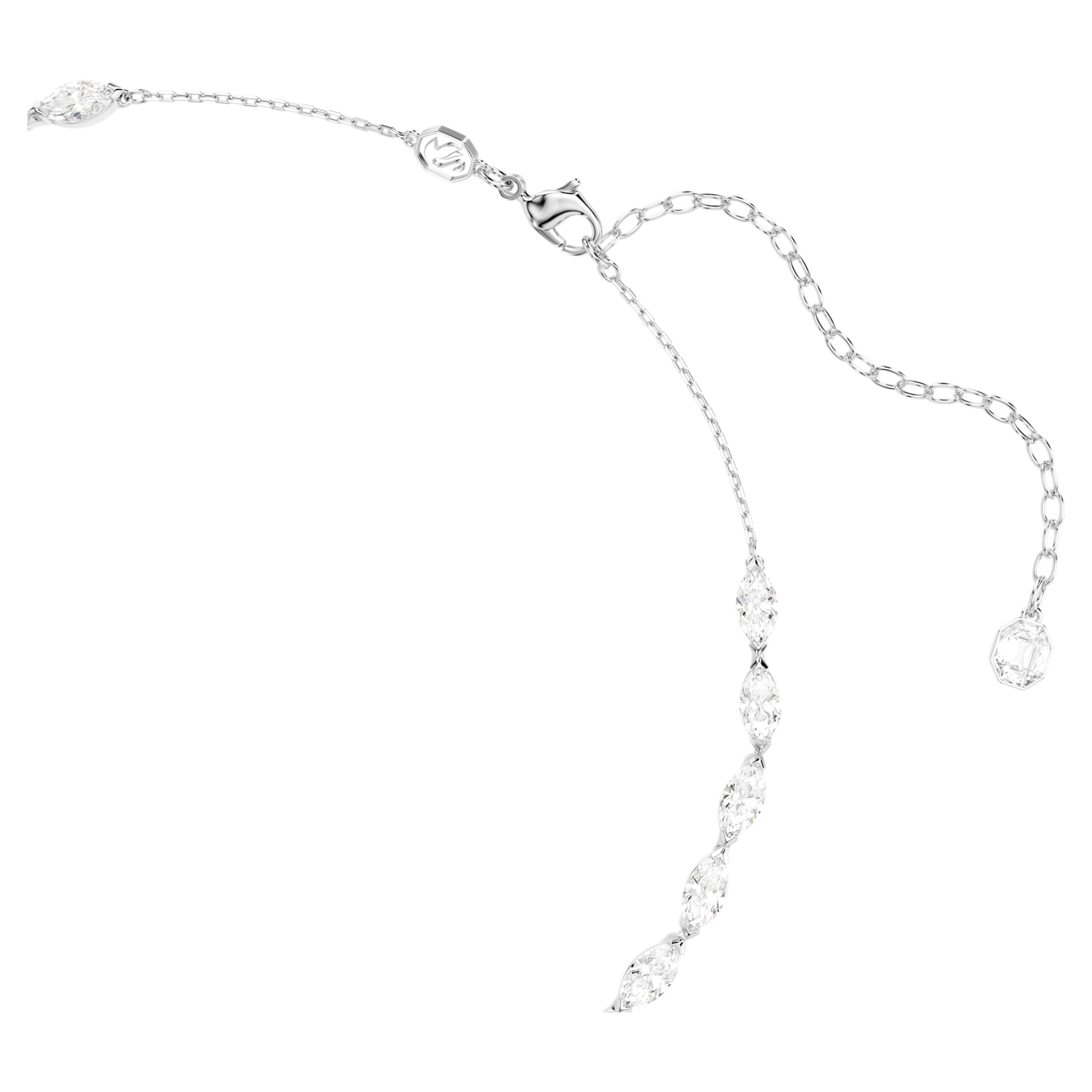Collier Swarovski - Vienna Feather - Blanc & Argenté vue 3