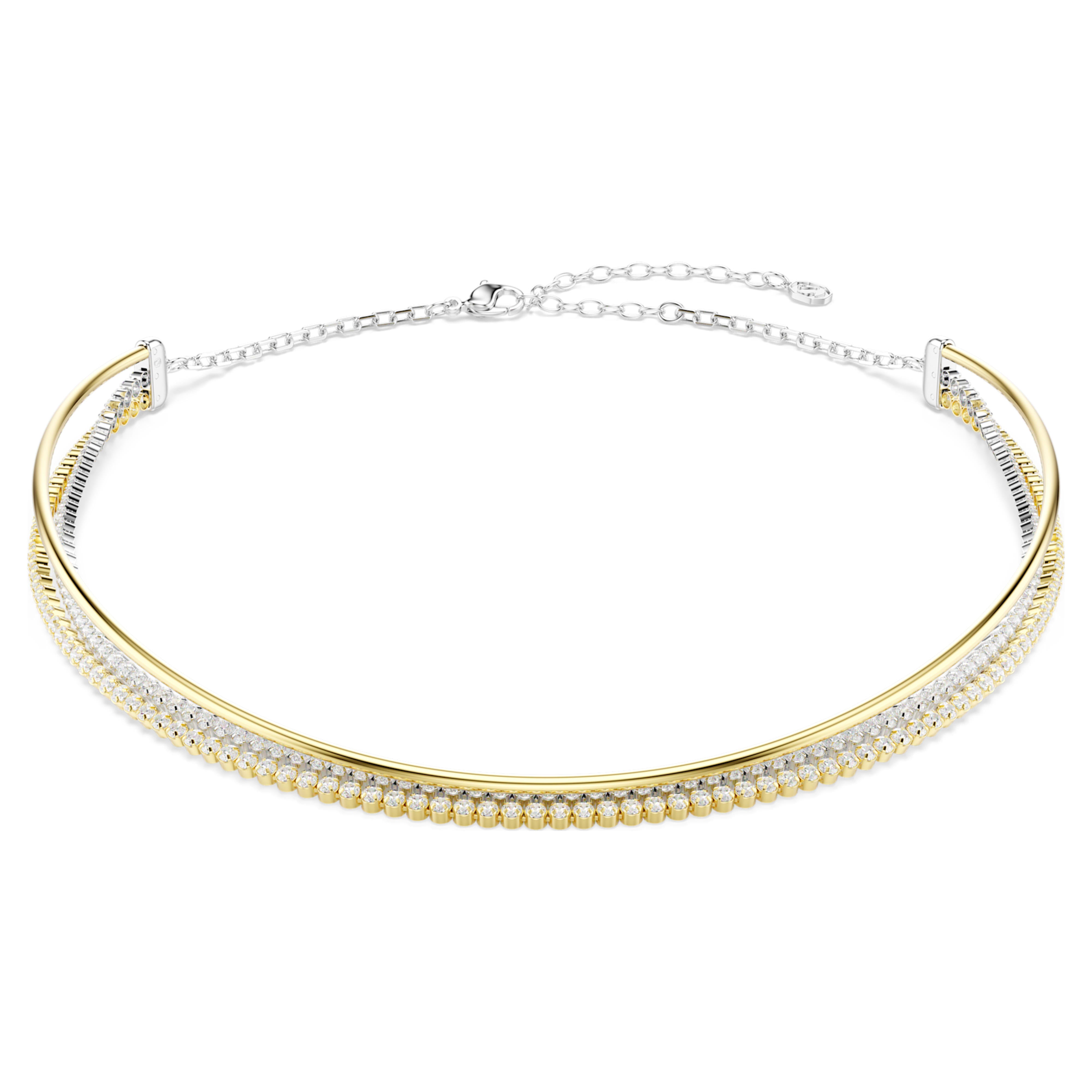 Náhrdelník Swarovski - Hyperbola Spin - bílý a smíšený povrch