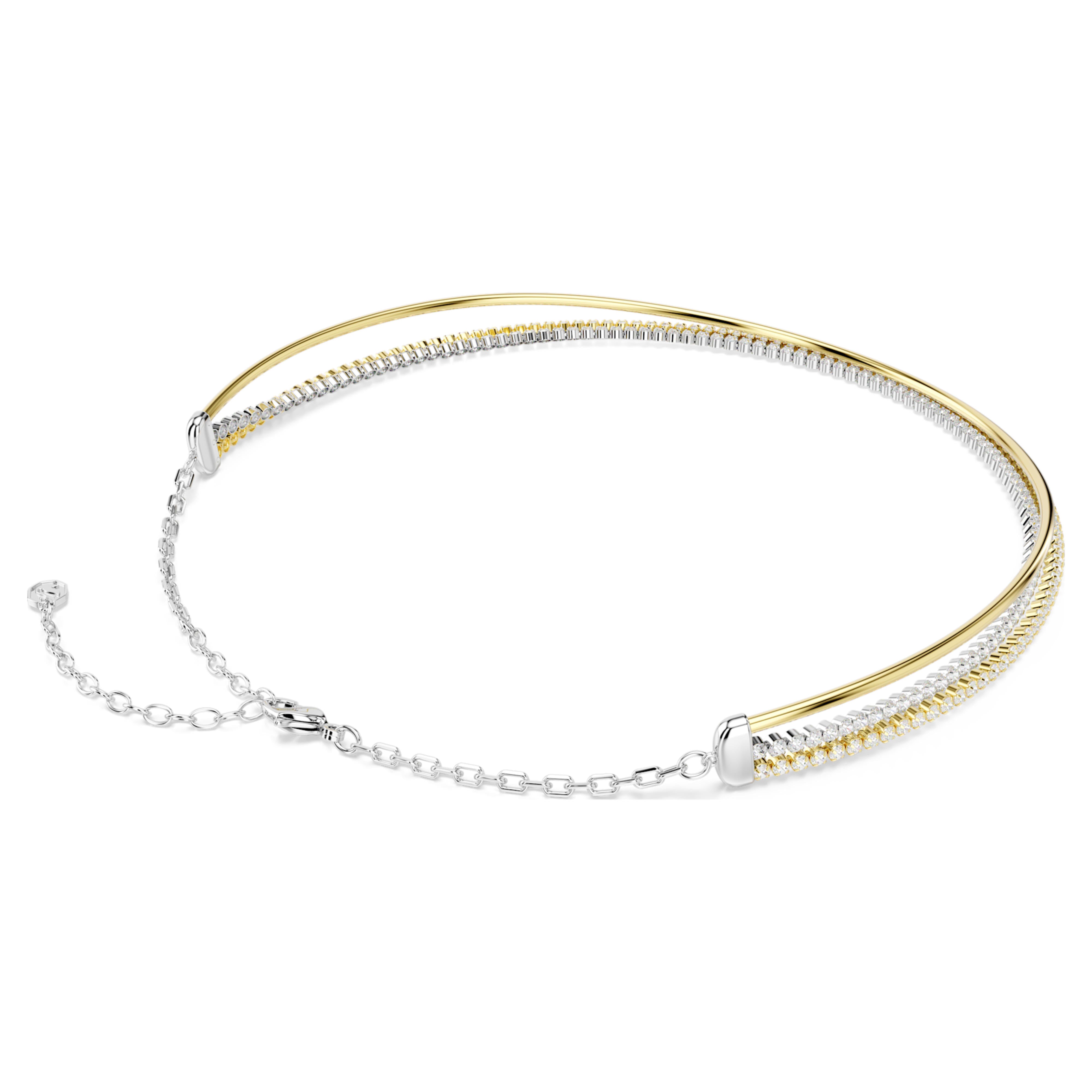Náhrdelník Swarovski - Hyperbola Spin - White & Mixed Finish pohled 4