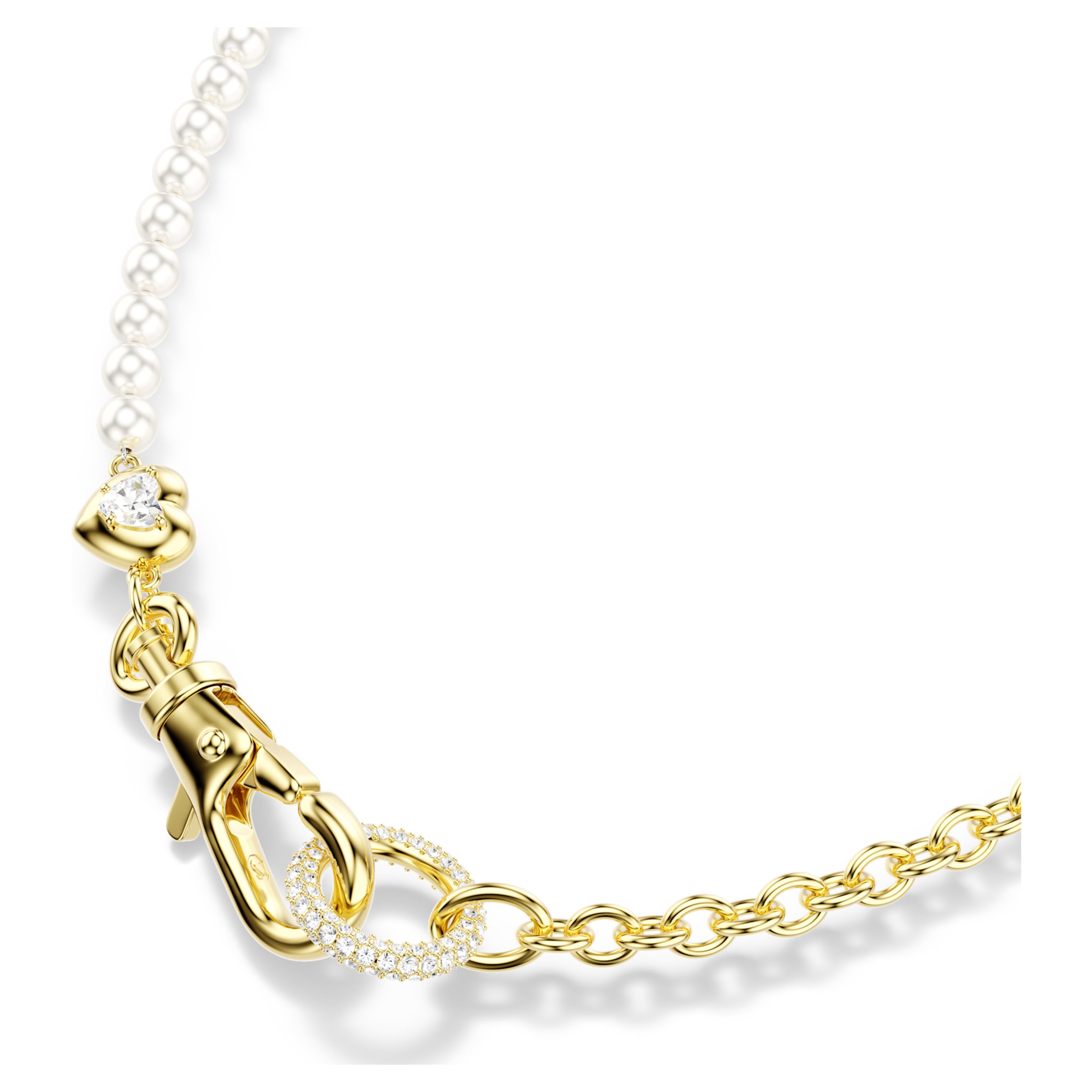 Κολιέ Swarovski - Idyllia - Ρυθμιζόμενο μήκος - Λευκή & Χρυσή όψη 3