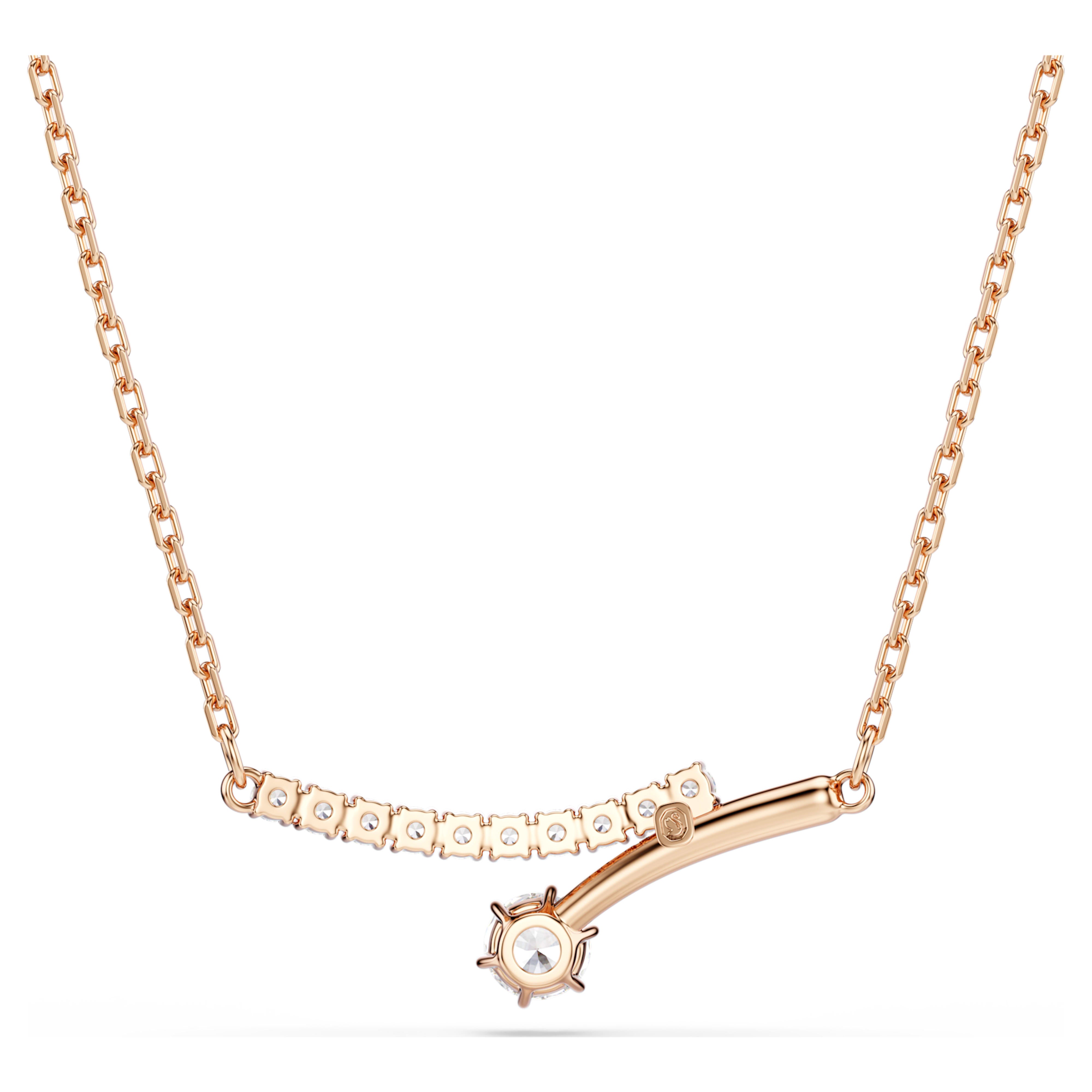 Collier Swarovski - Matrix Crash - Blanc & Doré Rosé vue 4