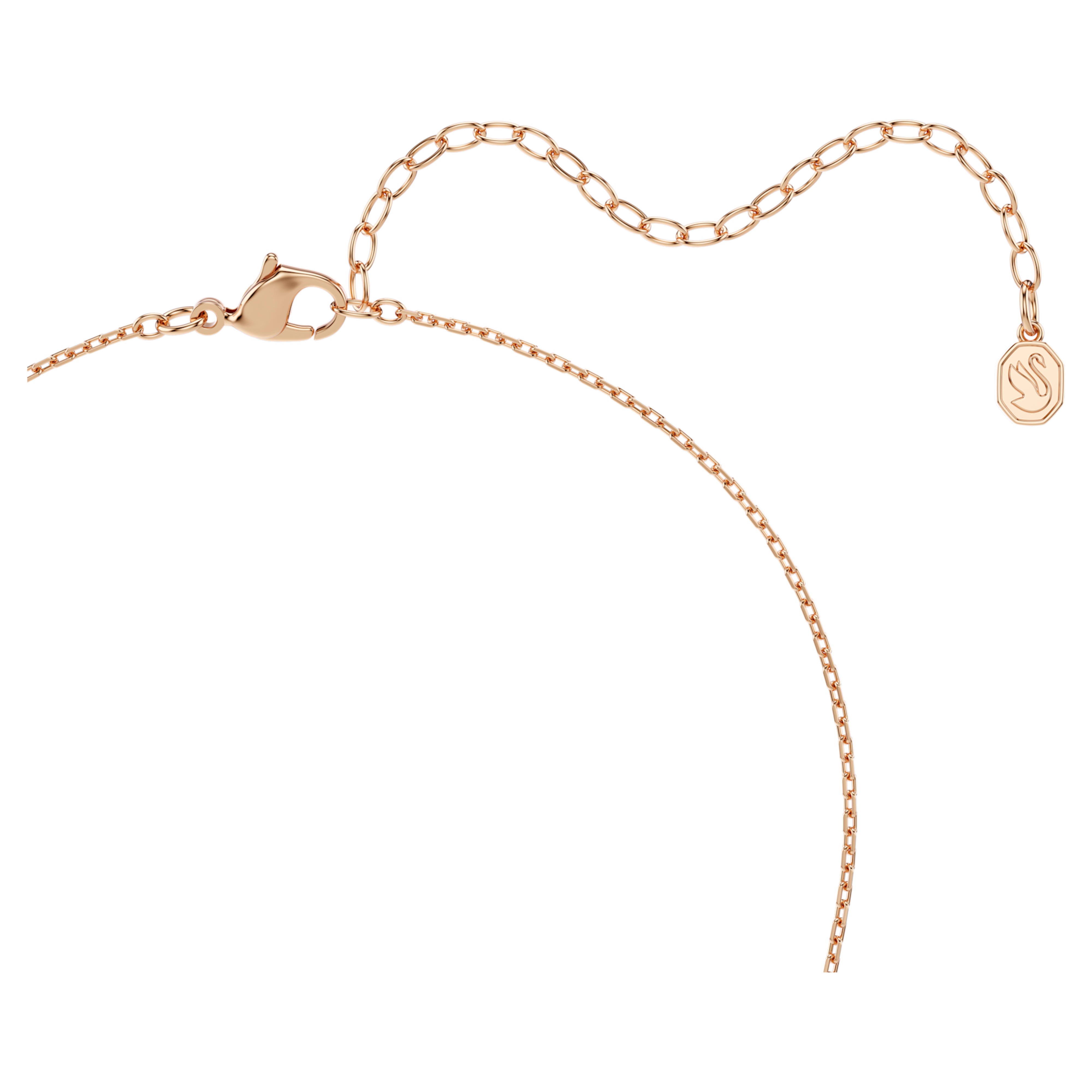 Collier Swarovski - Matrix Crash - Blanc & Doré Rosé vue 3