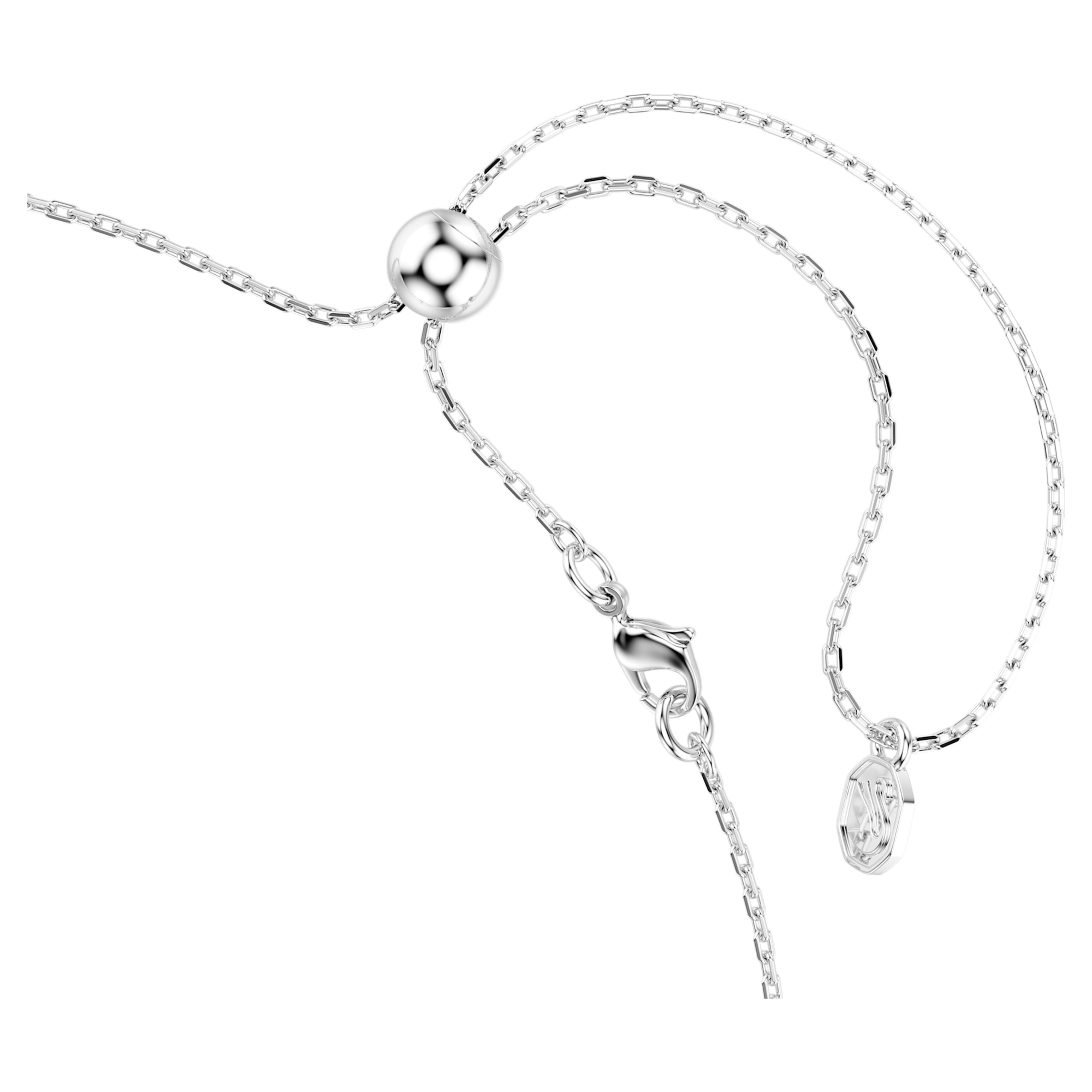 Collier Swarovski - Matrix Crash - Blanc & Argenté vue 5