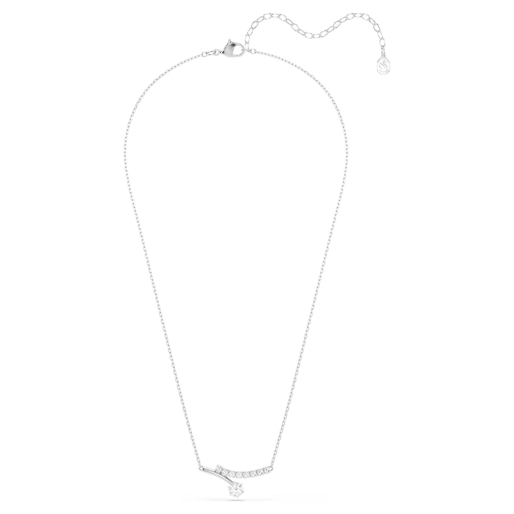 Swarovski Ketting - Matrix Crash - Wit & Zilver