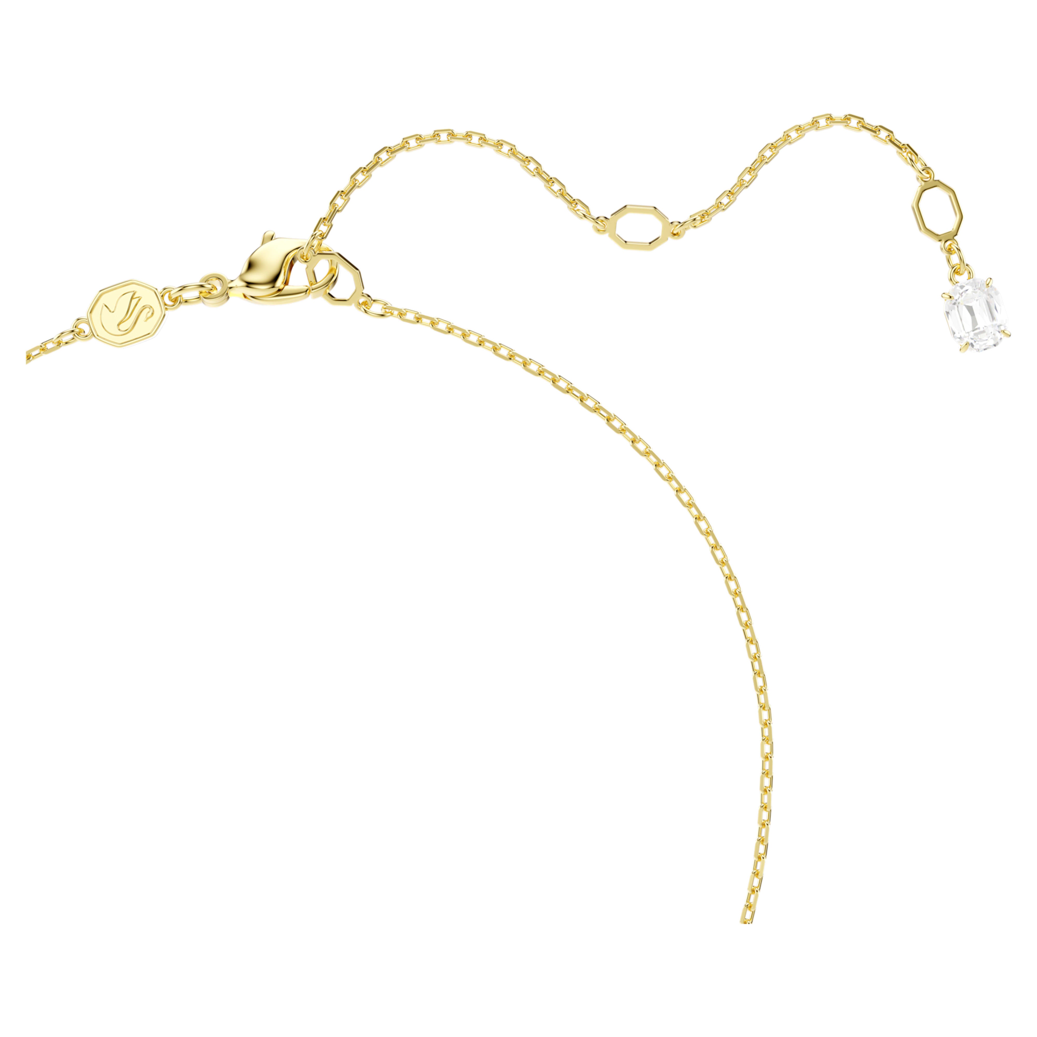 Collar Swarovski - Mesmera - Corazón - Blanco y Oro v3