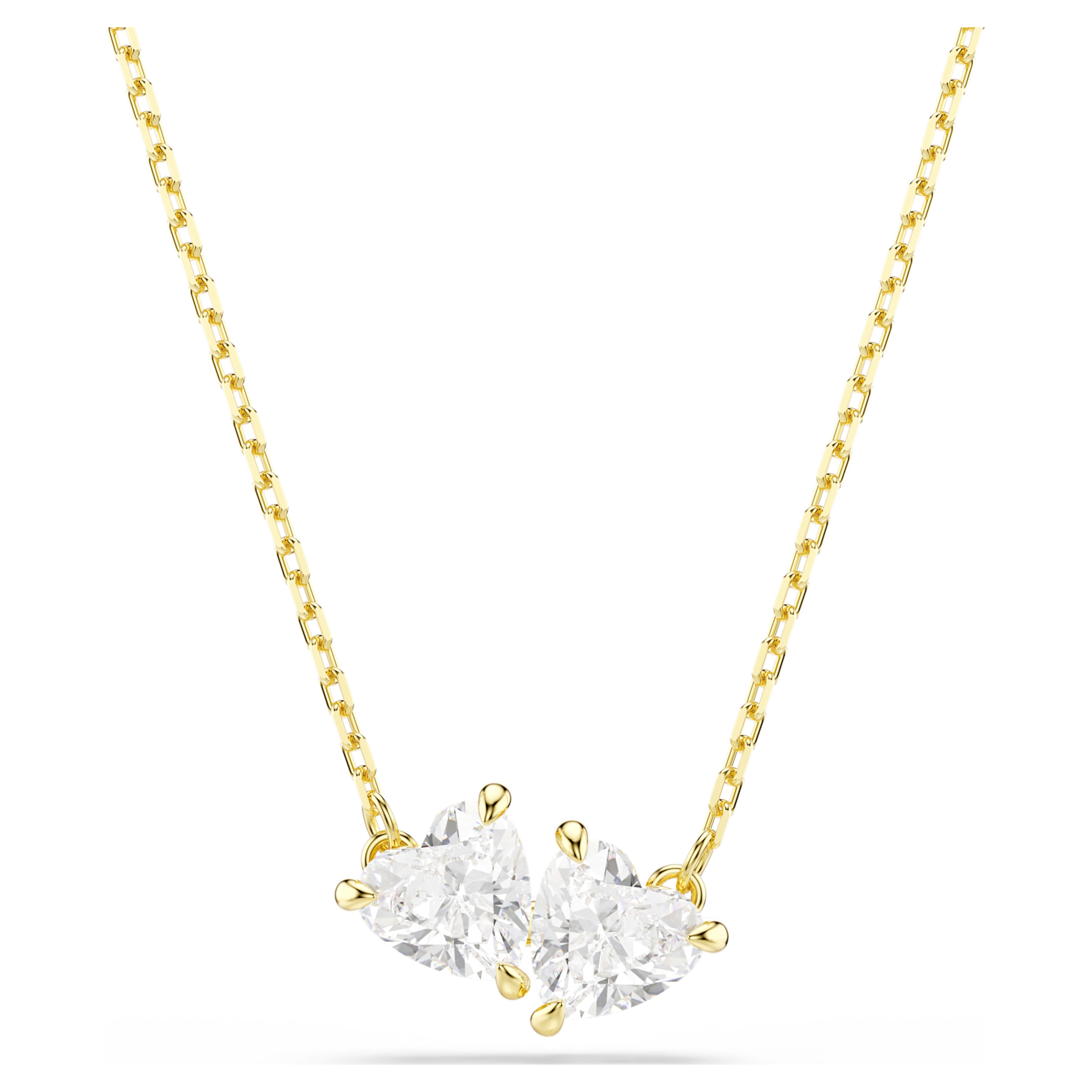 Collier Swarovski - Mesmera - Cœur - Blanc & Doré