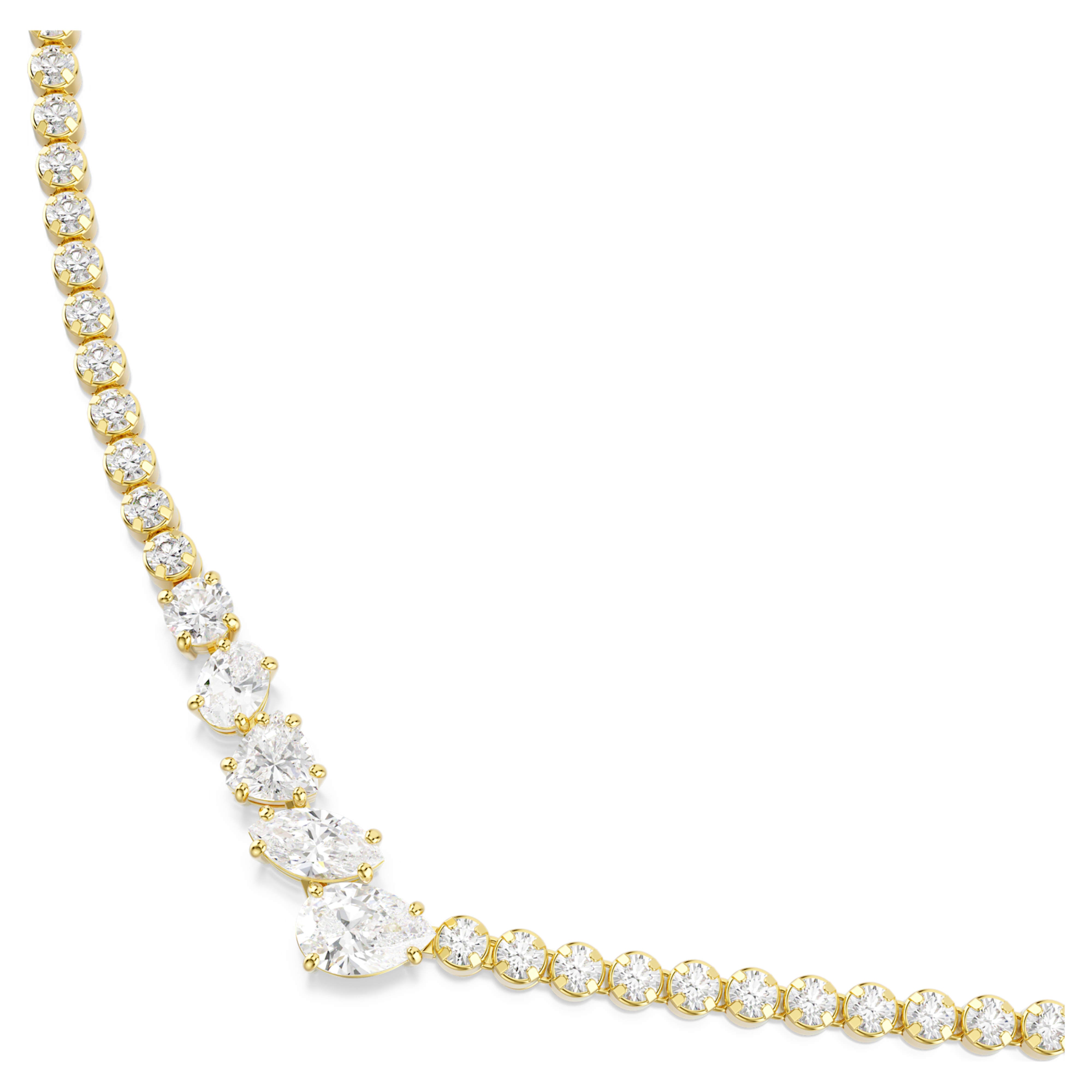 Collier Swarovski - Mesmera Attract - en V - Blanc & Doré vue 4