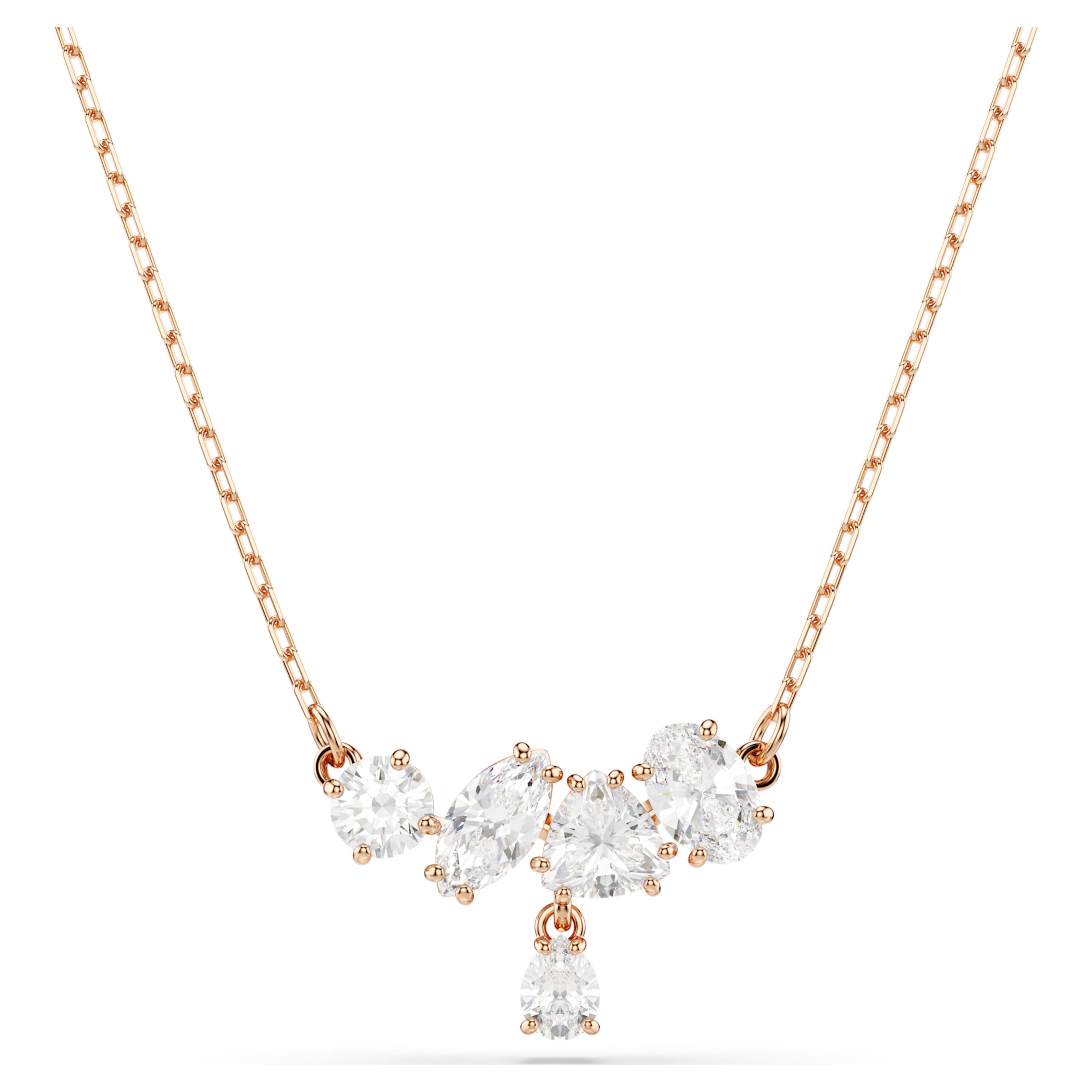 Pendentif Swarovski - Mesmera Attract - Blanc & Doré Rosé
