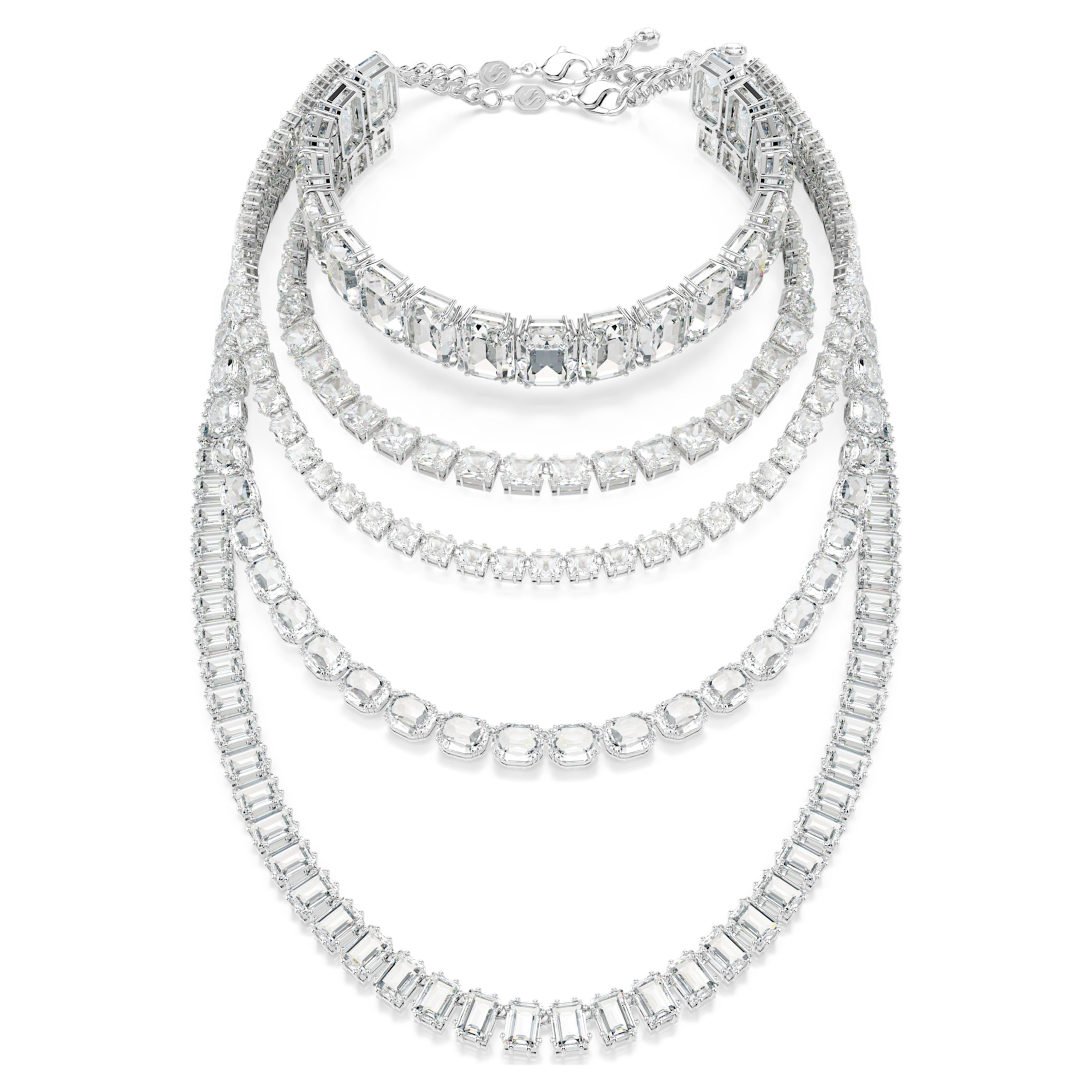 Swarovski Millenia ネックレス シルバー　ミレニア スワロフスキー ミレニア ネックレス さまざまなサイズ ホワイト